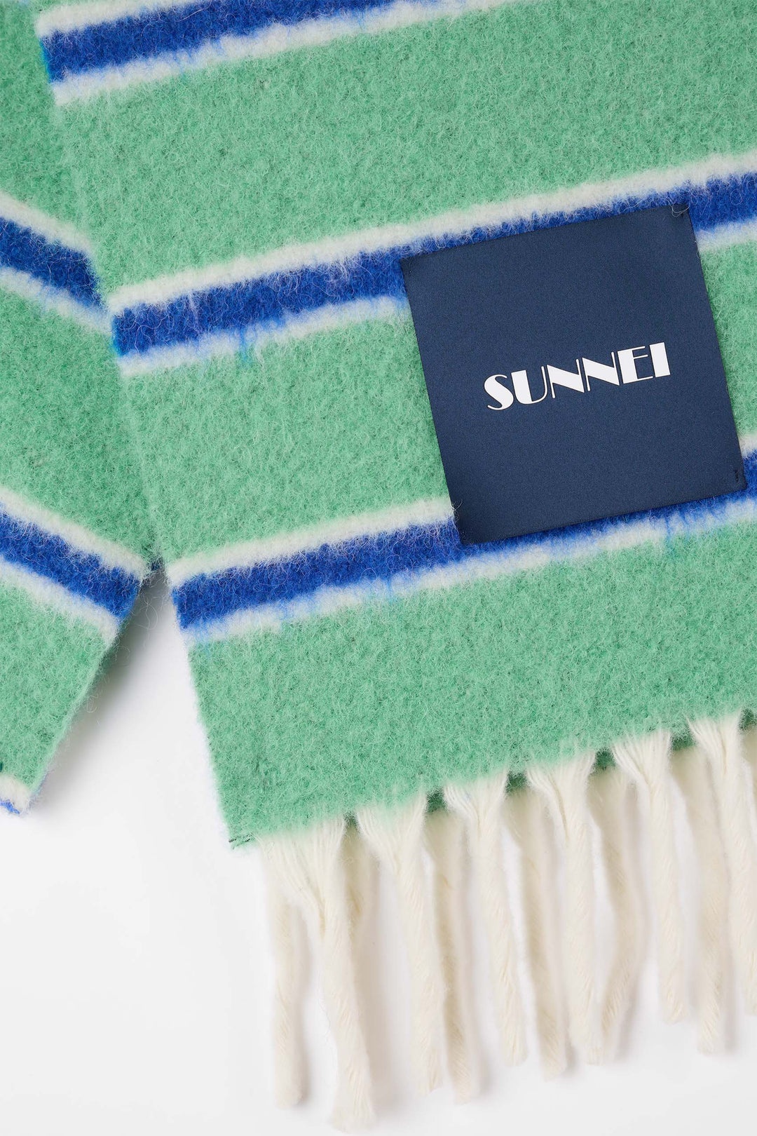STRIPED SCARF / green - 4