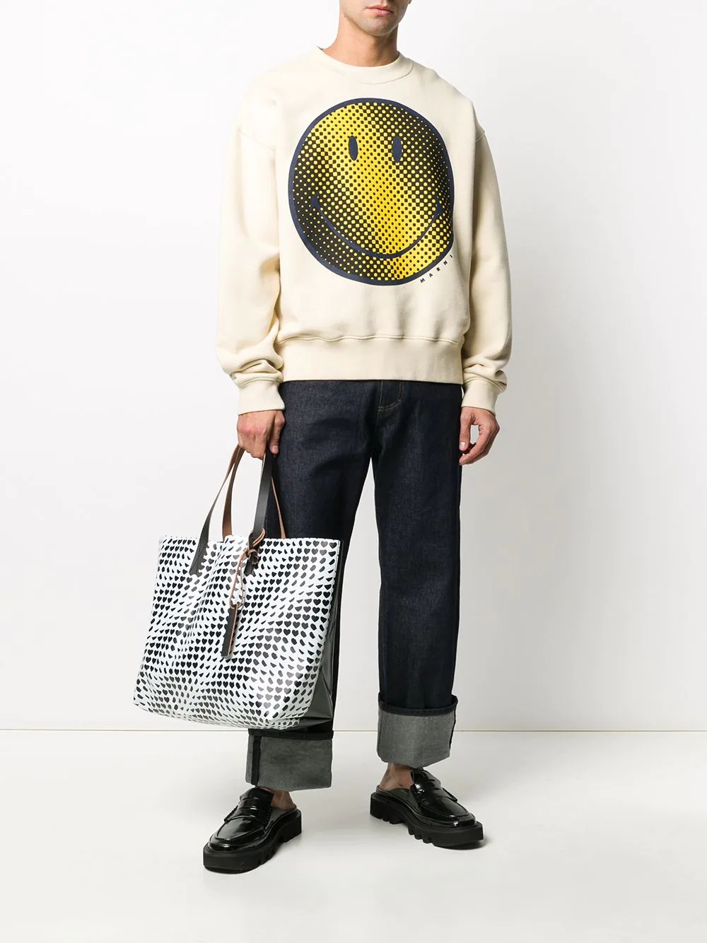 smiley-print sweatshirt - 2