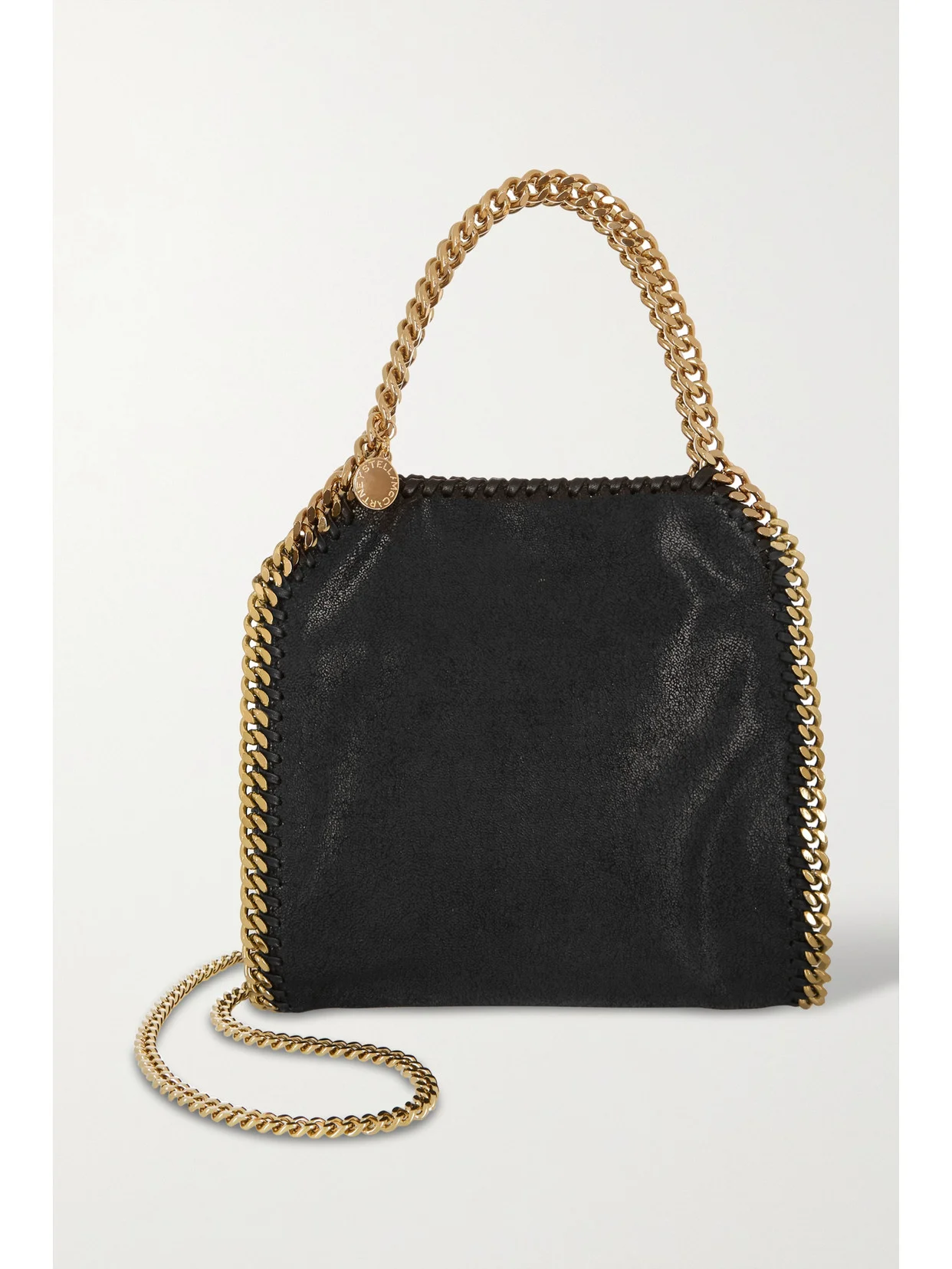 The Falabella Mini Faux Brushed-leather Shoulder Bag - 1