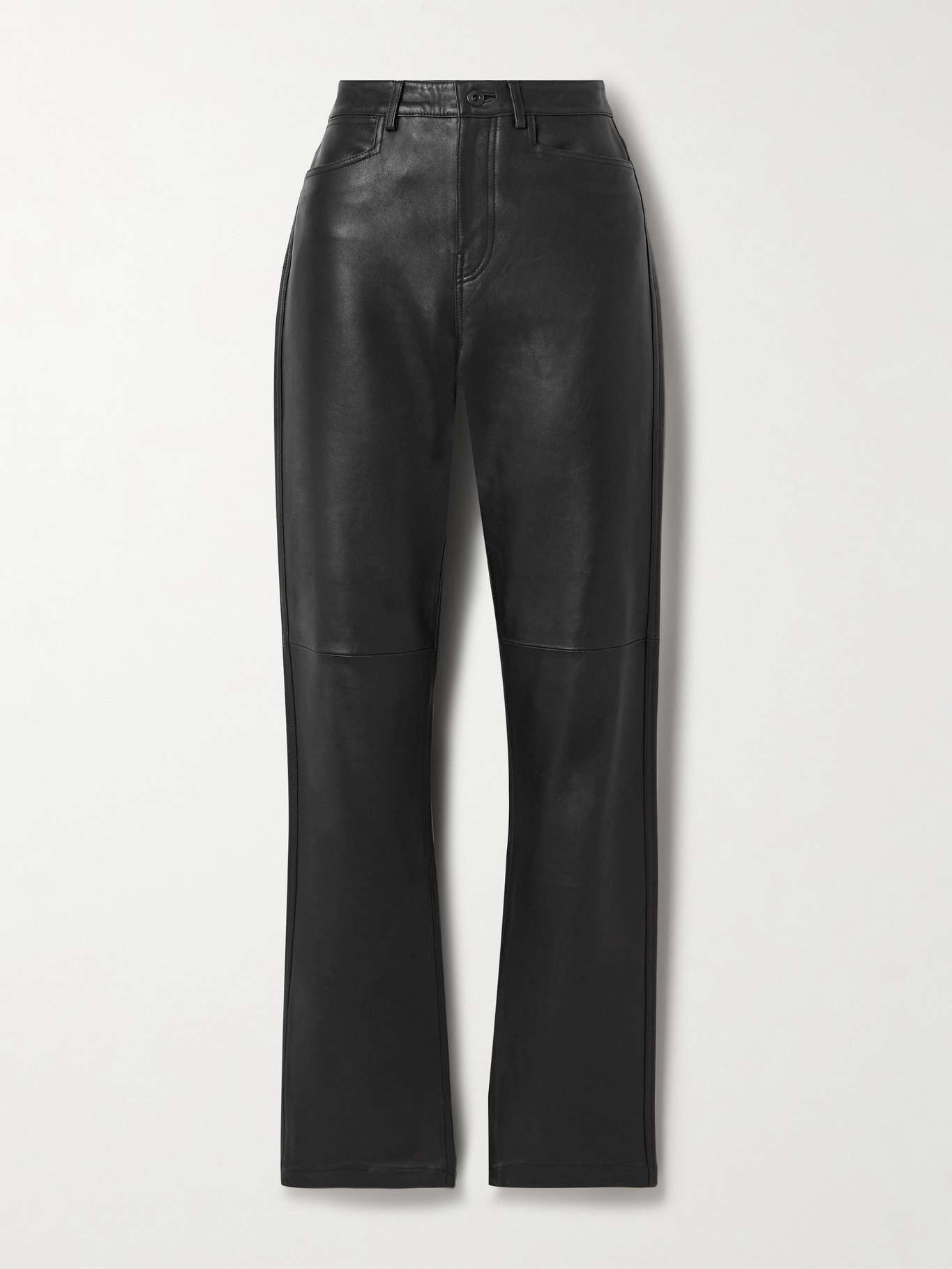 Maxine paneled leather straight-leg pants - 1