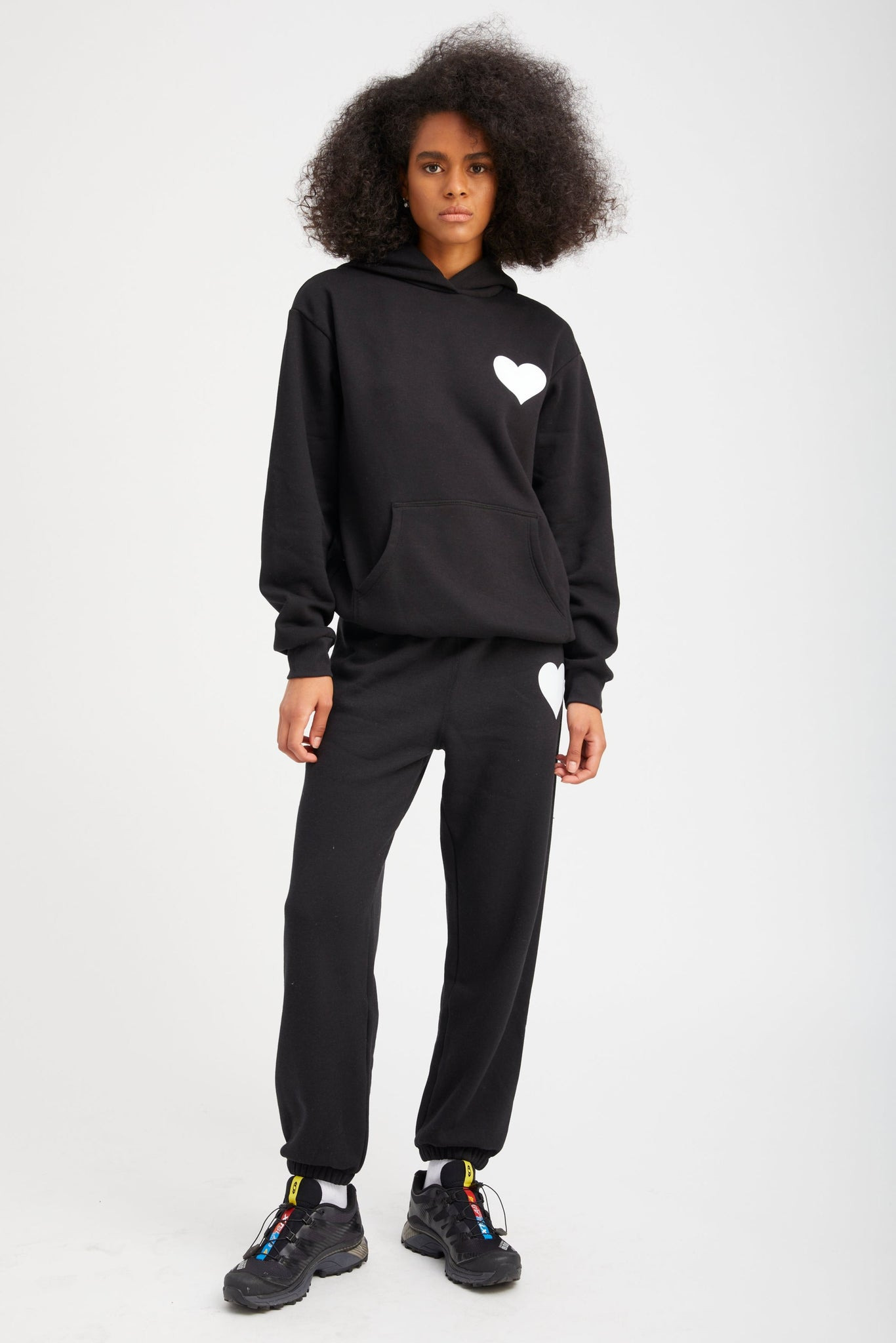 BLACK HEART SWEATPANTS - 6