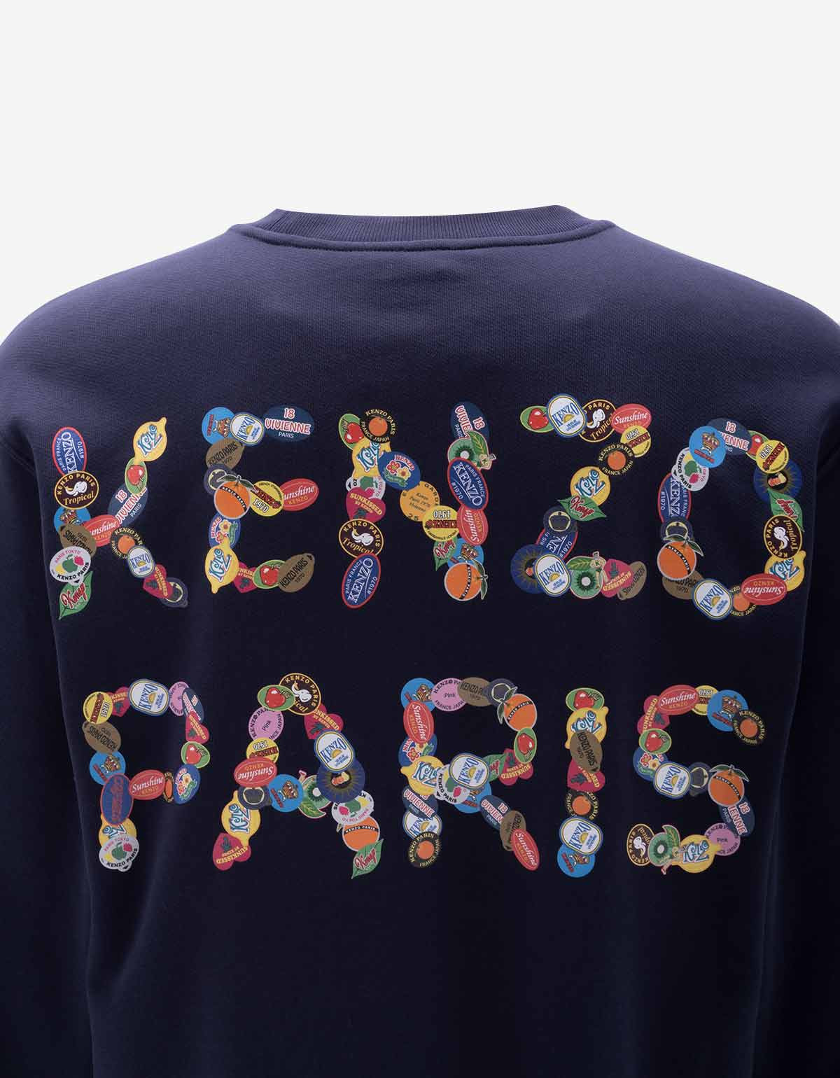 Kenzo Blue Fruit Stickers Sweatshirt - 5