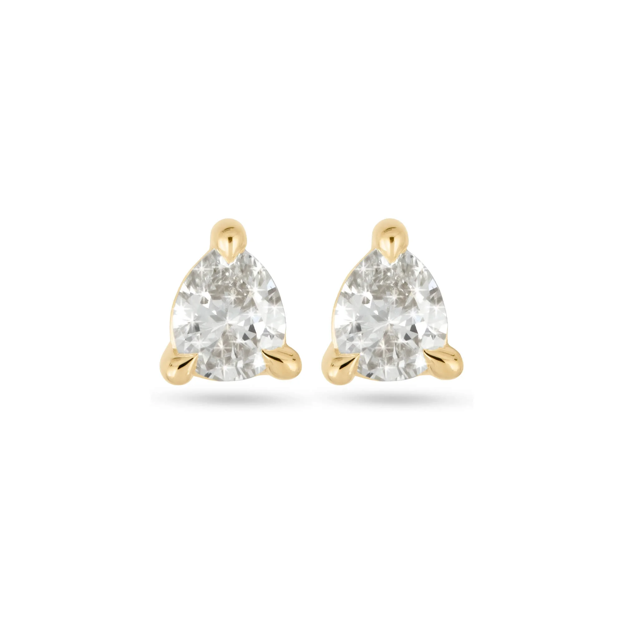 LAB-Created Diamond Essential Pear Stud Earrings - 1