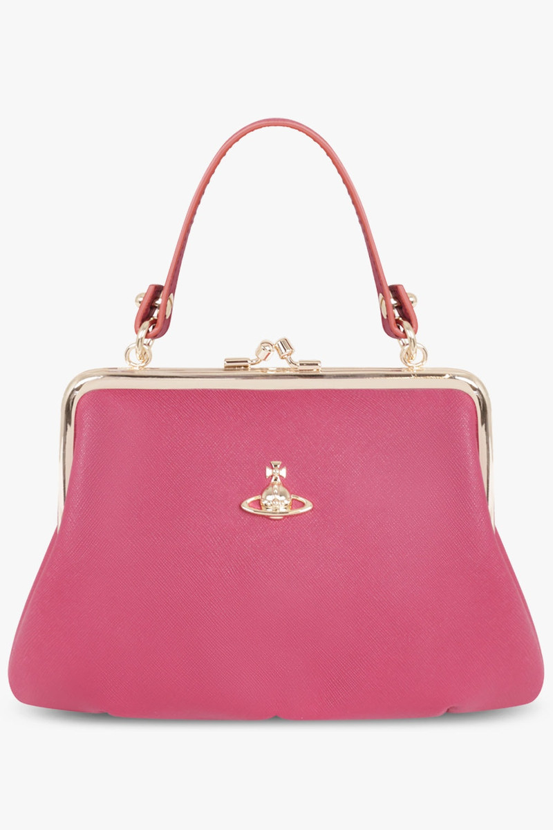 GRANNY SAFFIANO FRAME PURSE | CANDY PINK 1