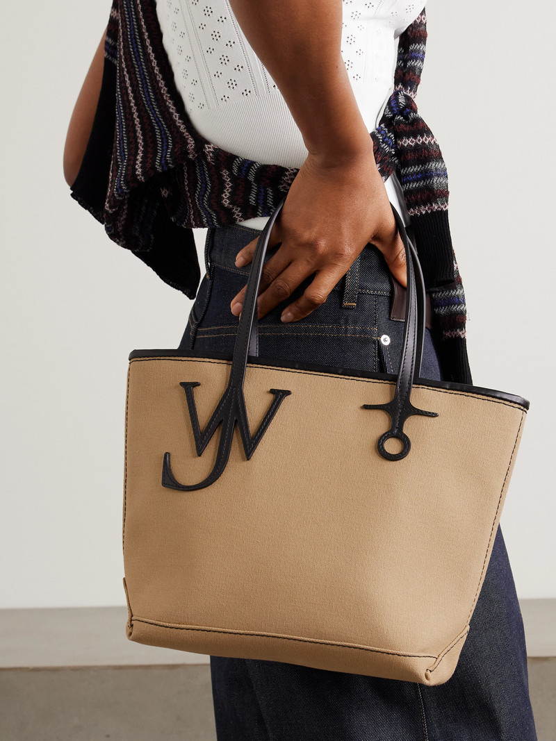 JW Anderson Anchor Small Leather-trimmed Canvas Tote outlook