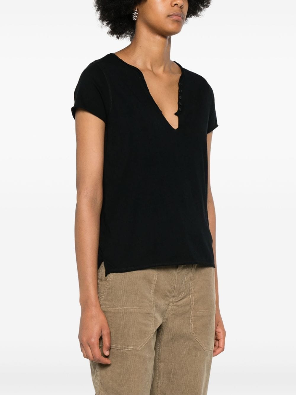 rhinestone-embellished cotton T-shirt - 3