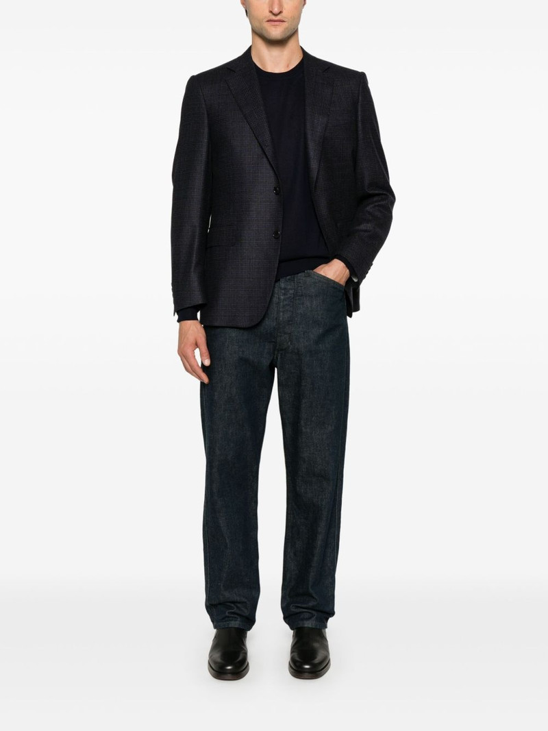 Canali check-pattern blazer outlook