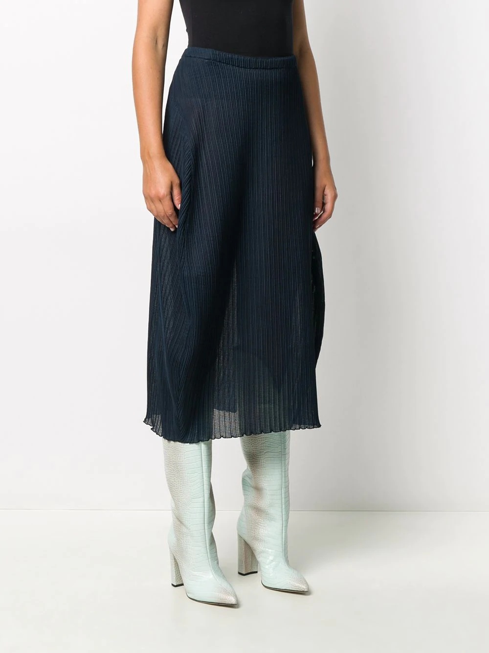 pleated midi skirt - 3