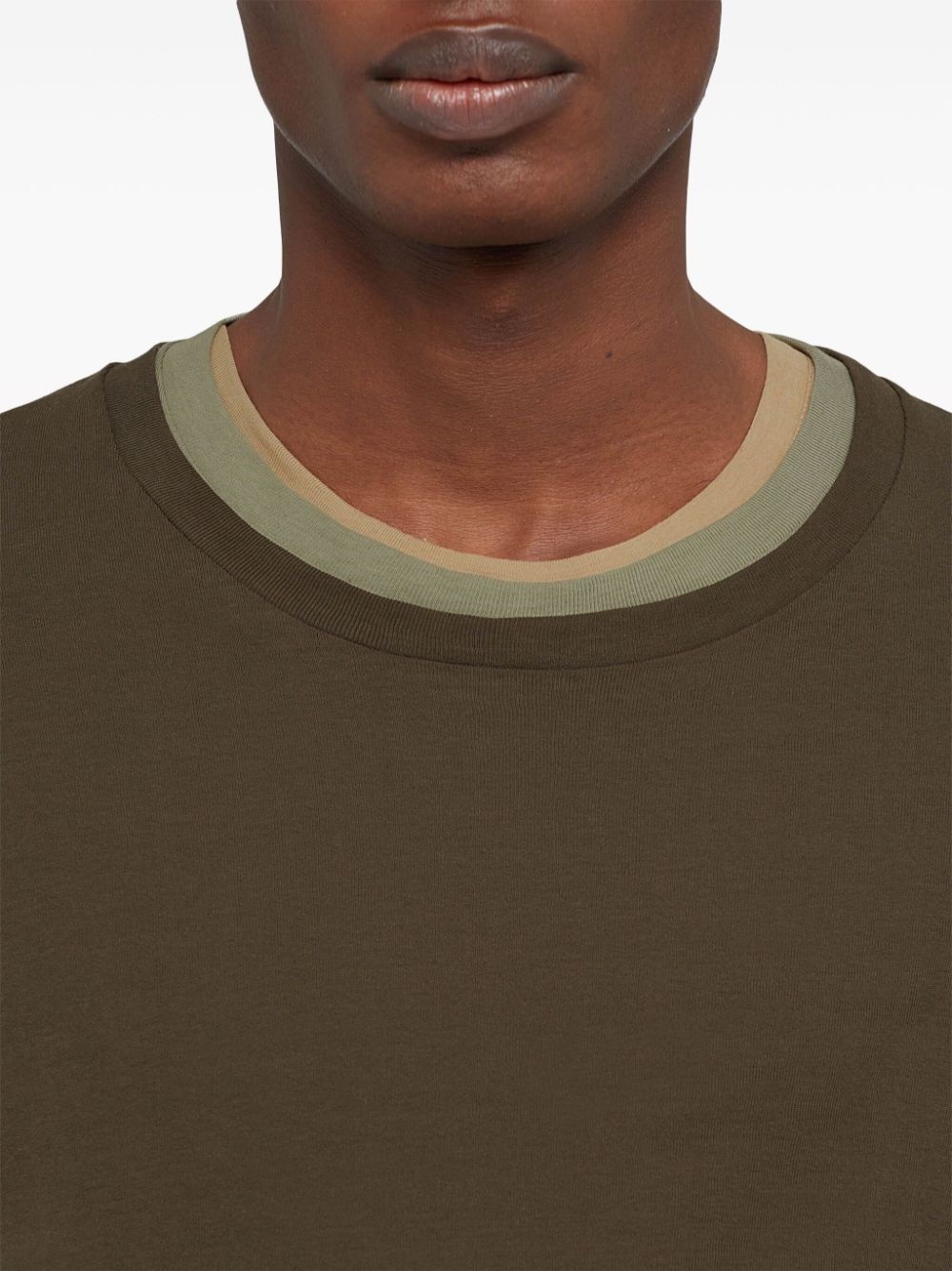 layered cotton T-shirt - 4