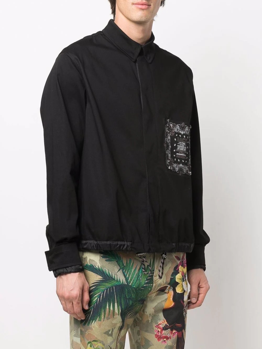 logo-patch lightweight jacket - 3