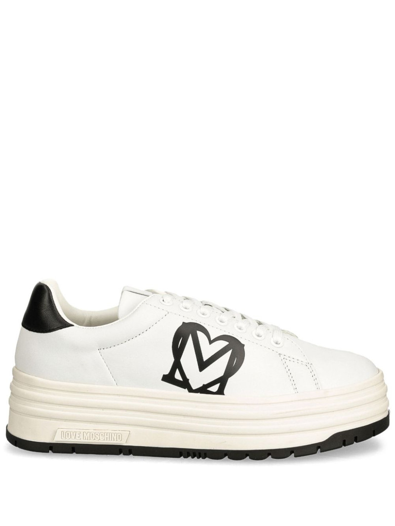 logo-print trainers 1