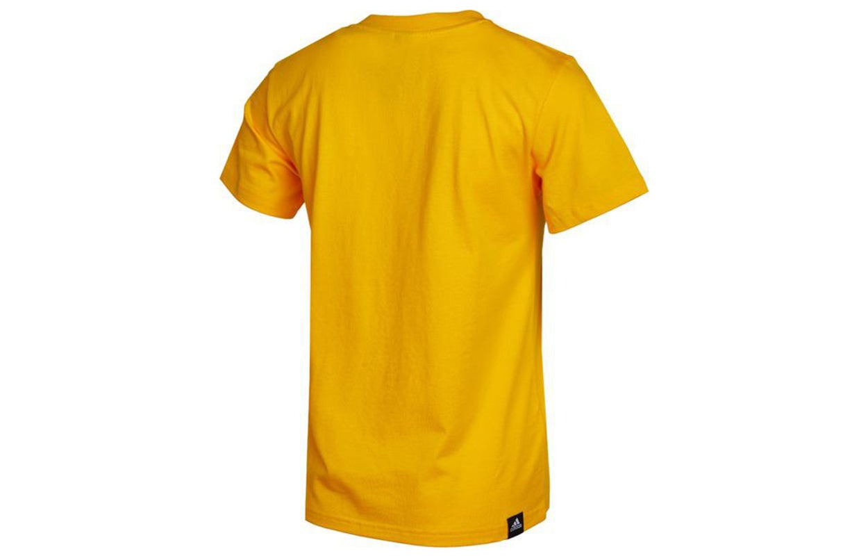 (WMNS) adidas Must Haves Badge Of Sport T-Shirt 'Yellow' HB6600 - 2