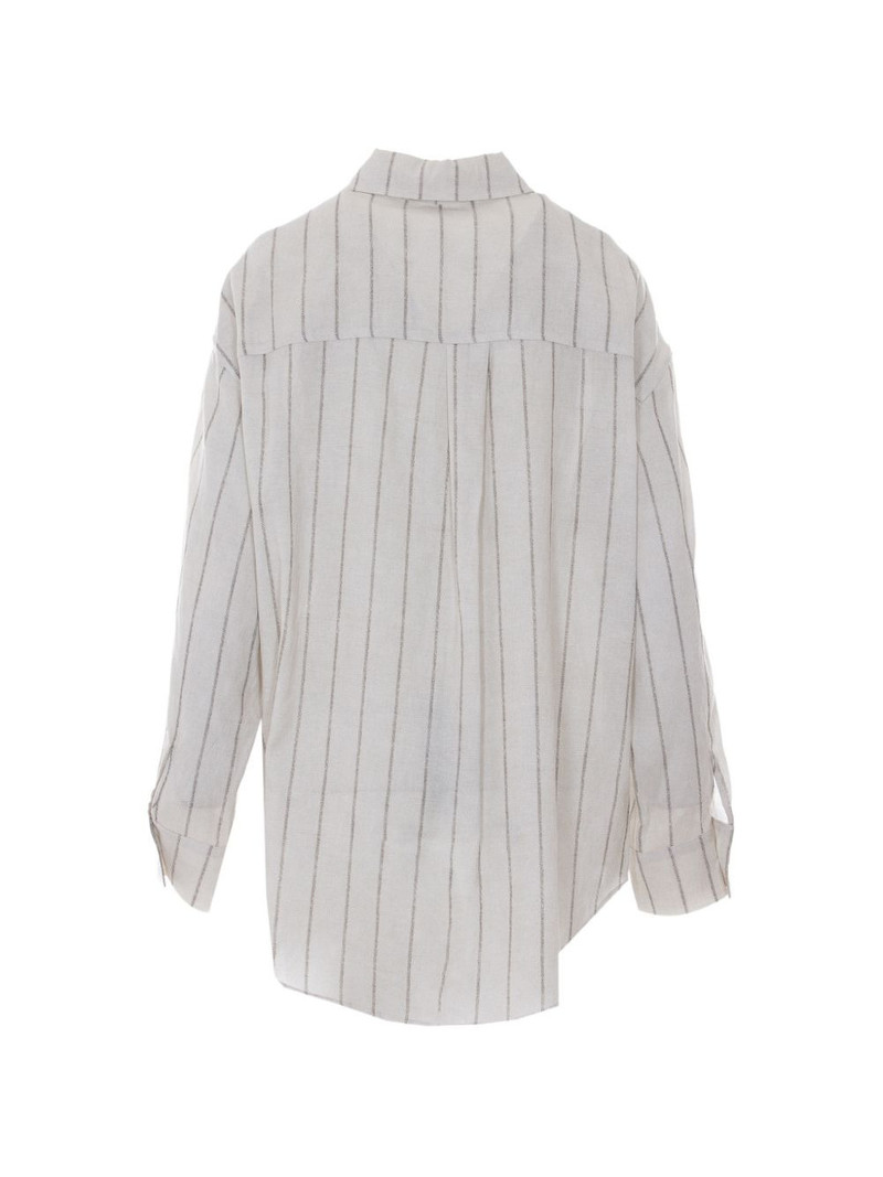 ELEH chest-pocket striped shirt outlook