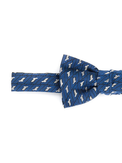 Lanvin stitch-detail silk bow tie outlook