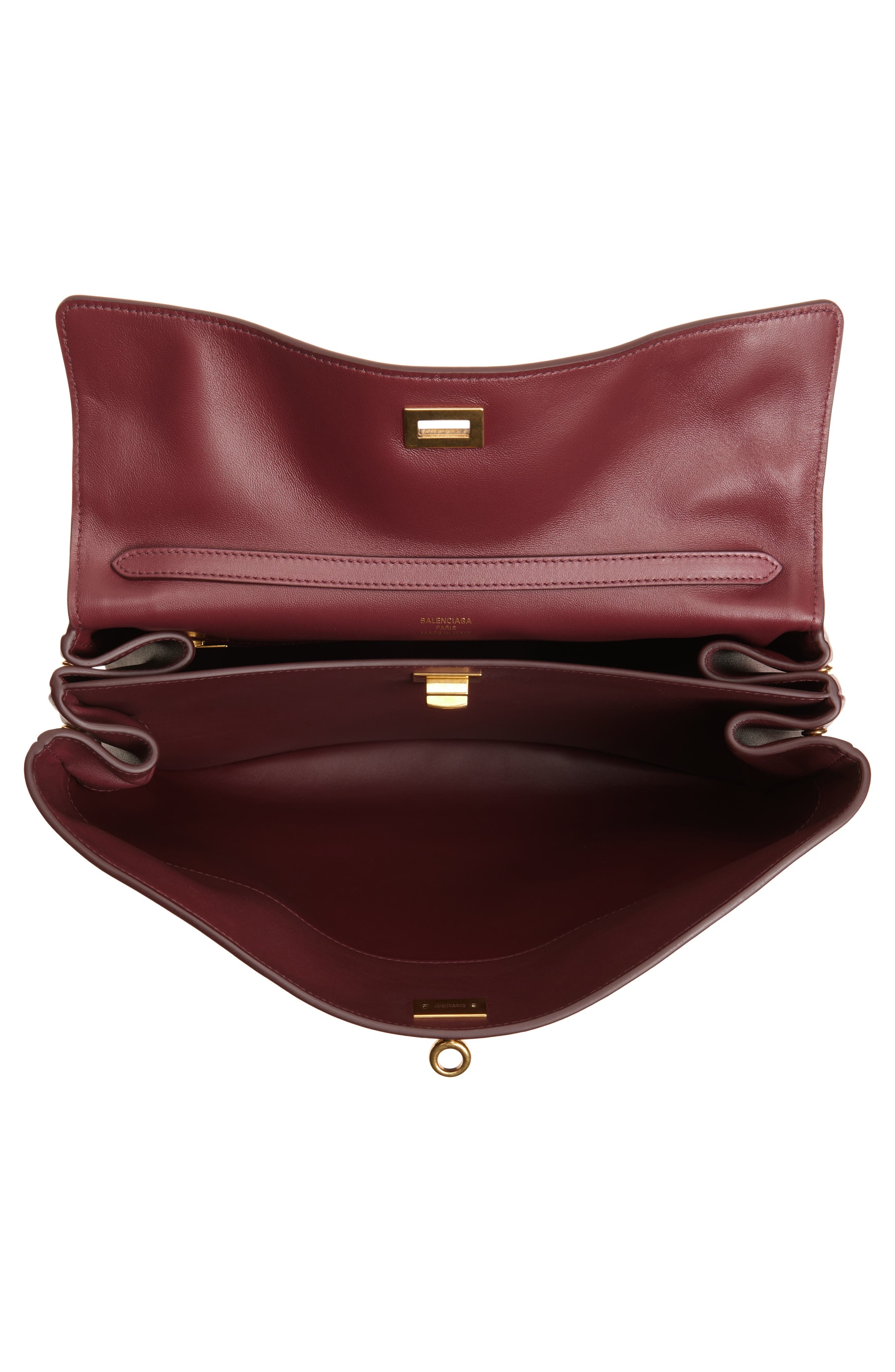 Balenciaga Medium Rodeo Leather Handbag in 6034 Dark Burgundy at Nordstrom - 5