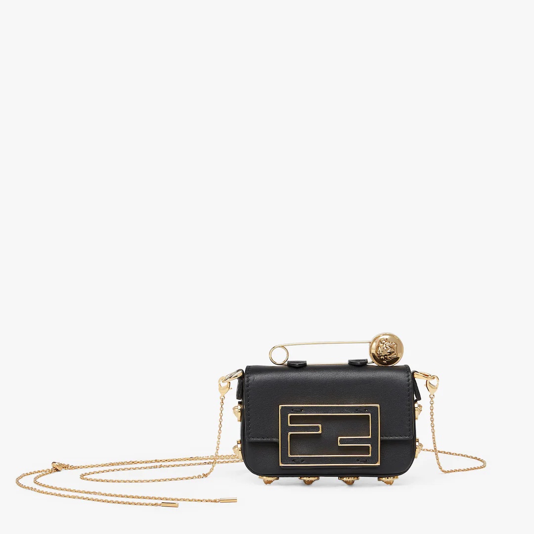 Fendace Black leather  charm - 1