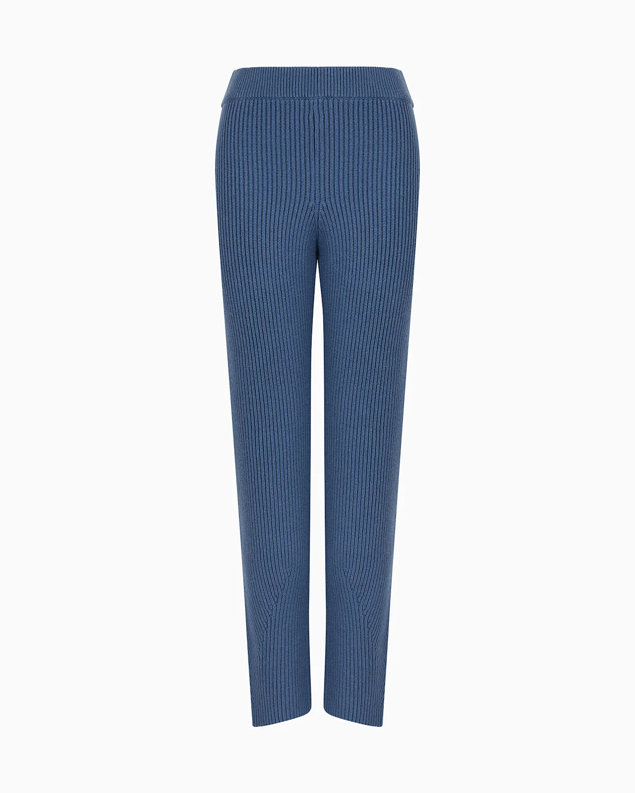 GIORGIO ARMANI NEVE RIBBED CASHMERE TROUSERS - 1