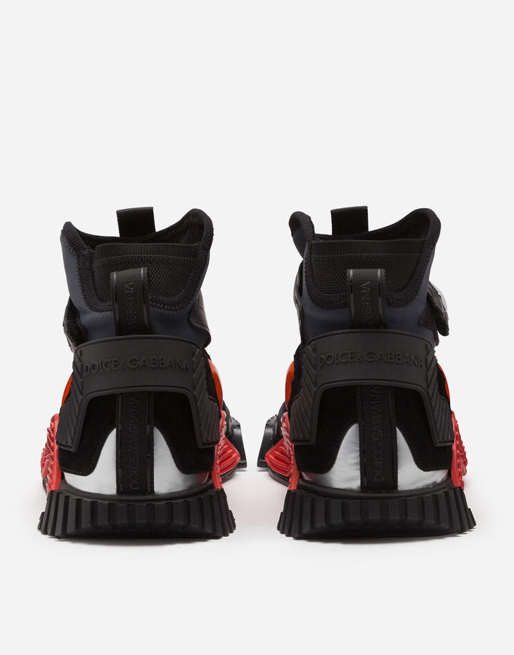 NS1 high-top sneakers in mixed materials - 3
