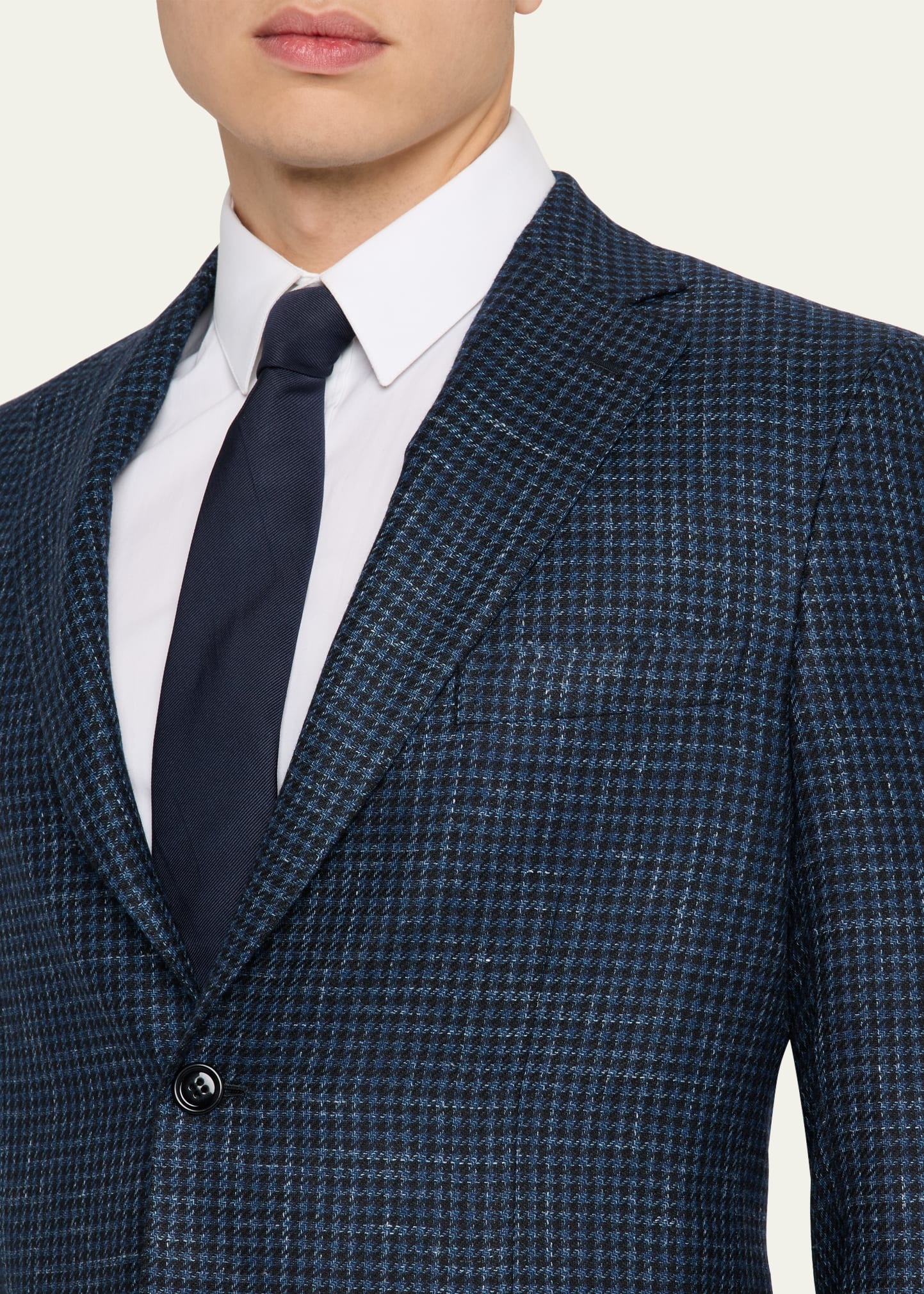 Men's Houndstooth Check Sport Coat - 7