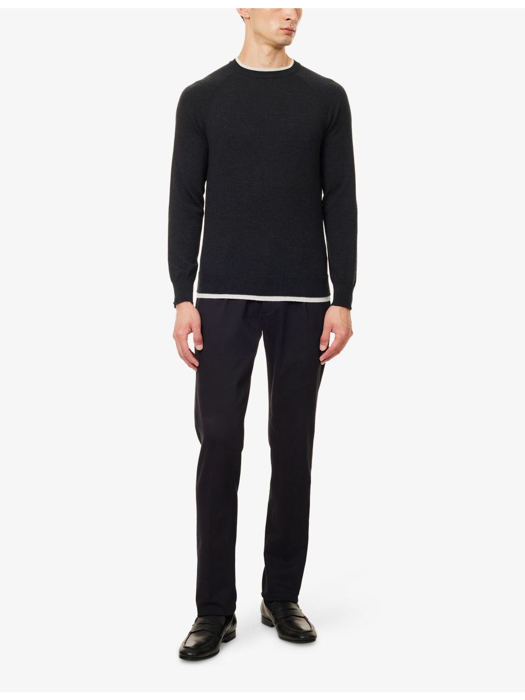 Drawstring Tapered-Leg Wool Trousers - 2