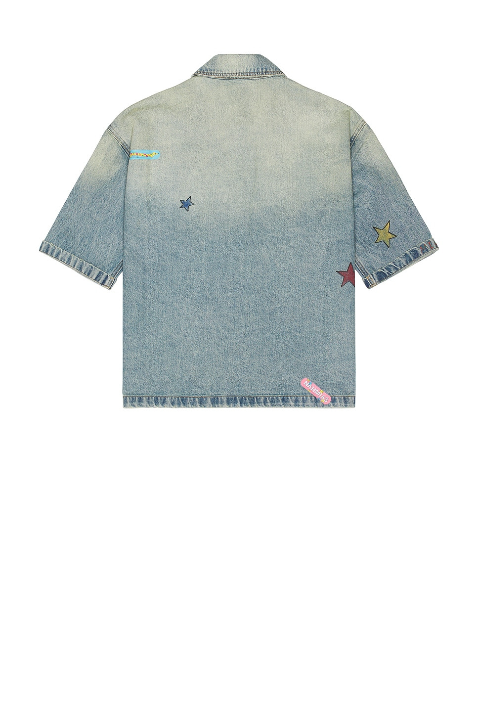 Denim Bandaid Short Sleeve Shirt - 2