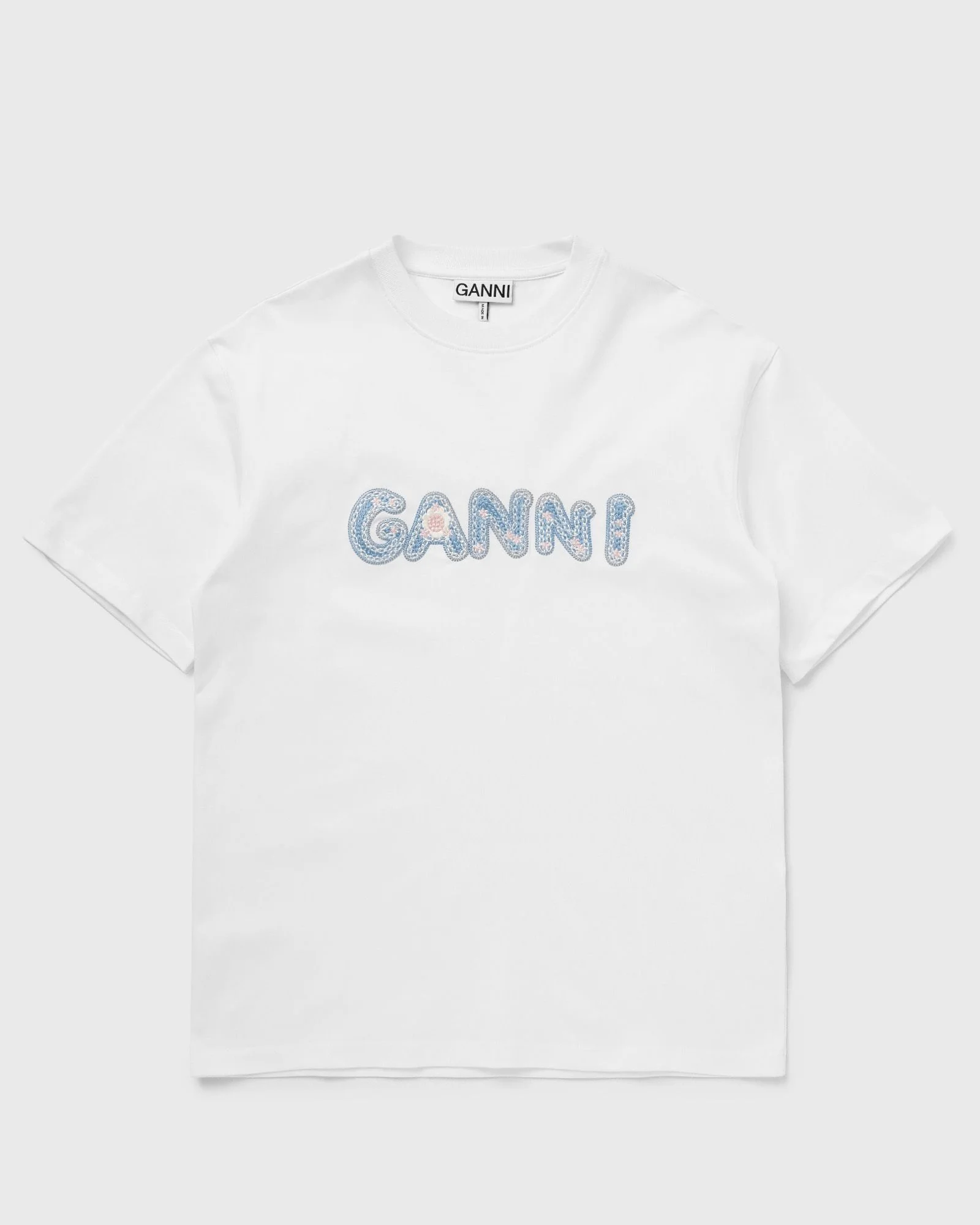 Heavy cotton Jersey Relaxed Fit Ganni EMB - 1