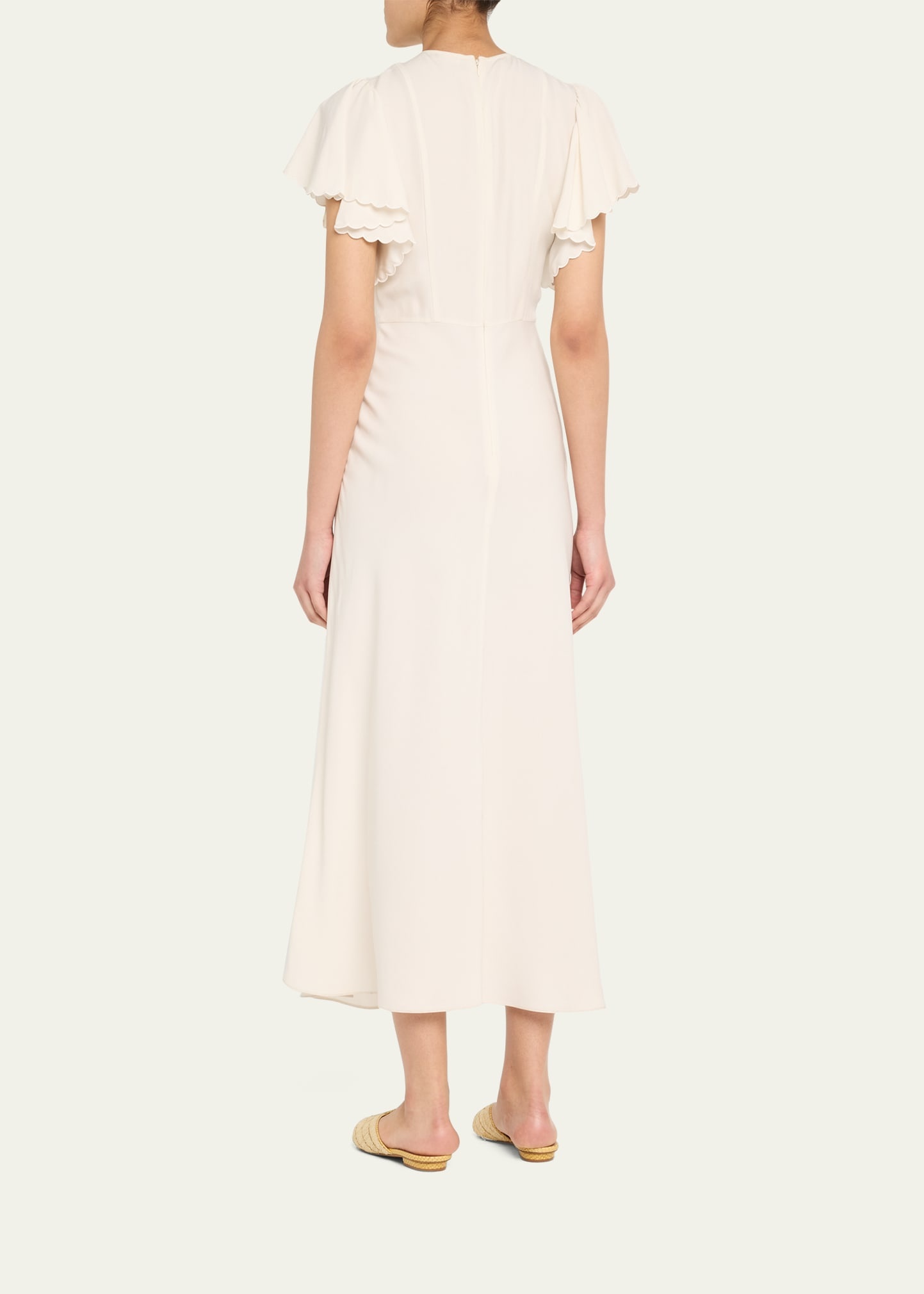 Blithe Flutter-Sleeve Midi Dress - 3