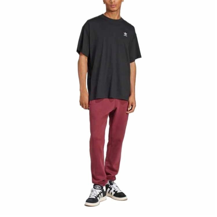 adidas Camiseta Trifolio Essentials Oversized 'Black White' JD0349 - 4