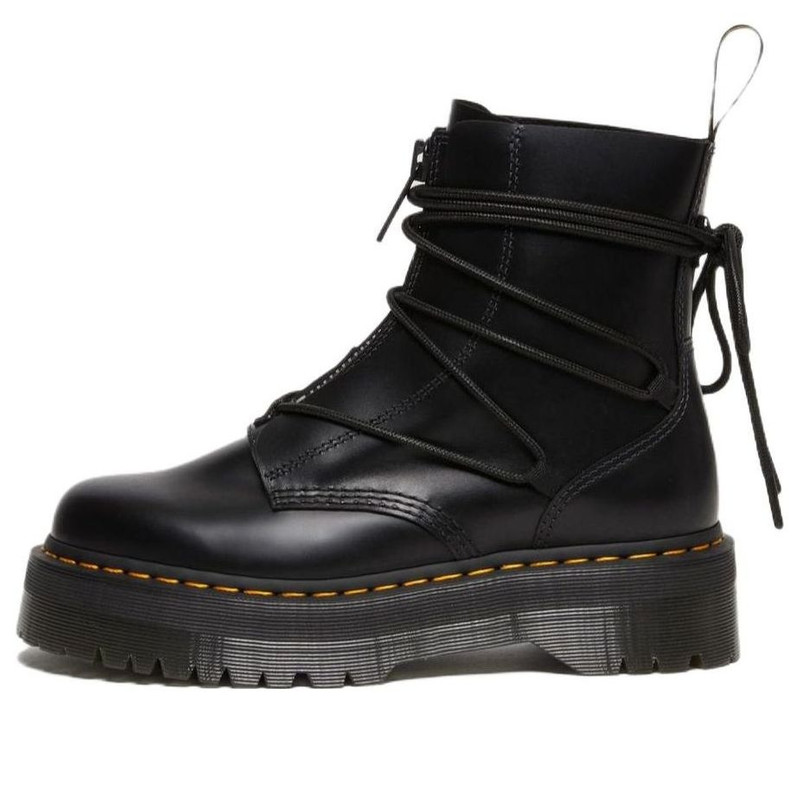 Dr. Martens Jarrick II Laced Leather Platform Boots 'Black' 27662001 1