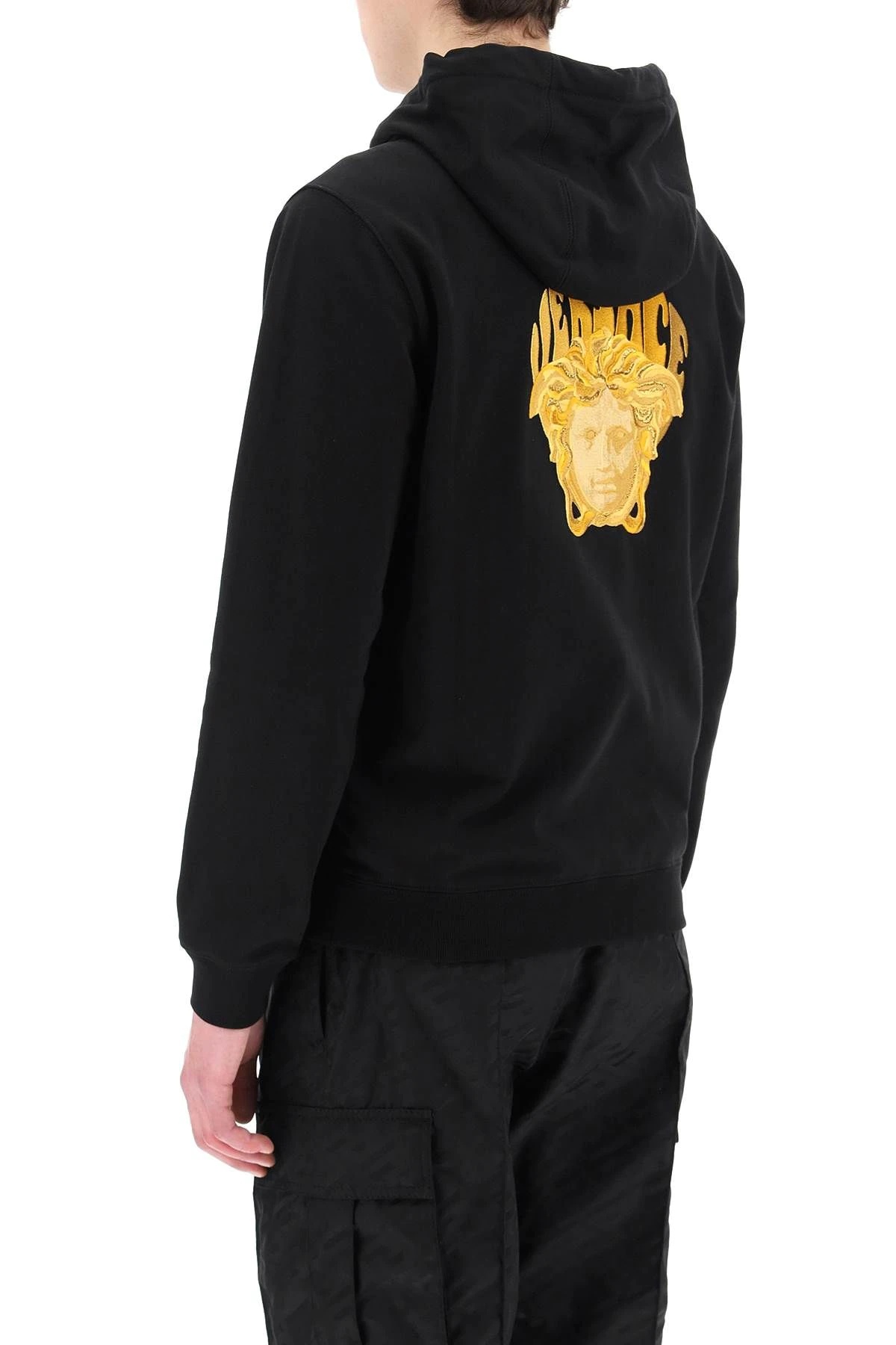 MEDUSA EMBROIDERY FULL ZIP HOODIE - 4