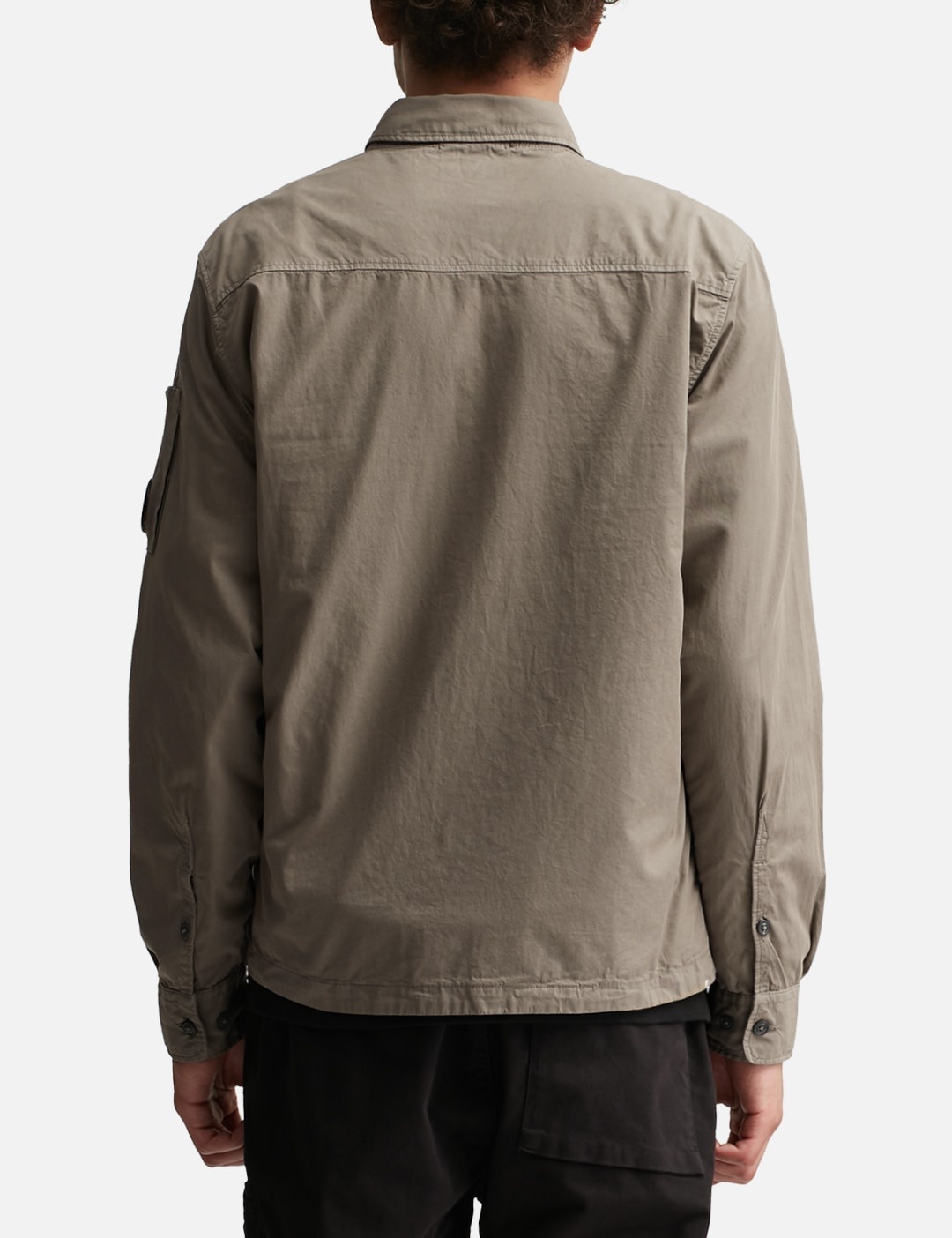 ORGANIC GABARDINE ZIPPED OVERSHIRT - 4