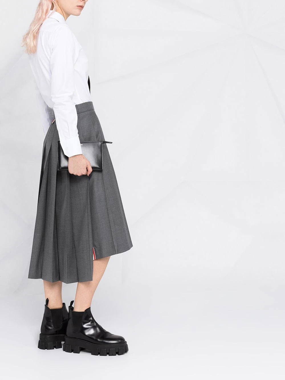pleated midi skirt - 4