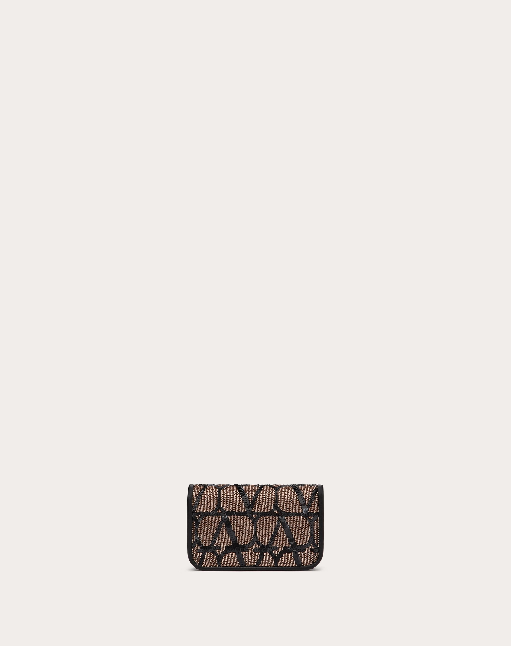 LOCÒ MICRO BAG WITH CHAIN WITH TOILE ICONOGRAPHE EMBROIDERY - 3