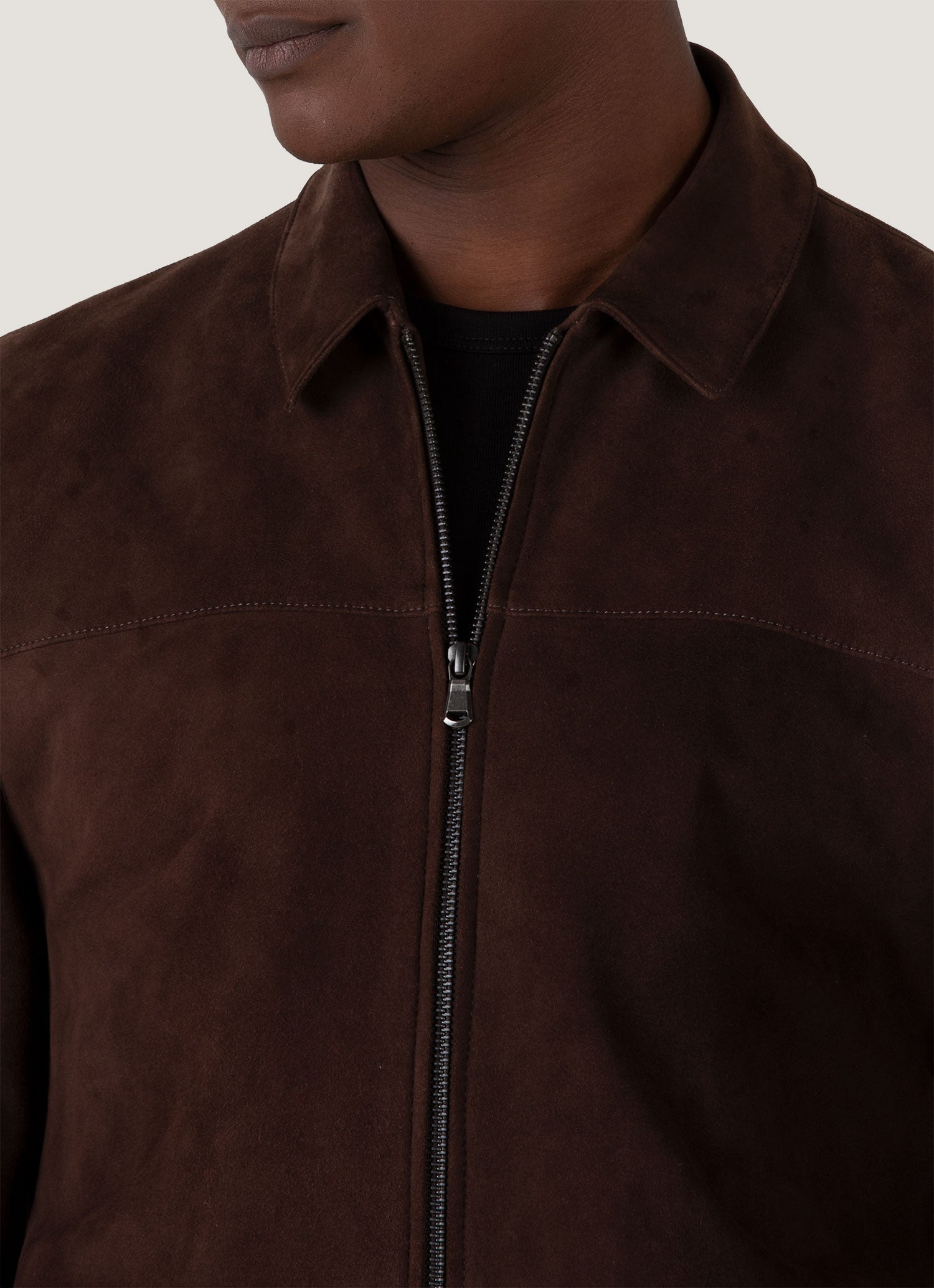 Suede Harrington Jacket - 5