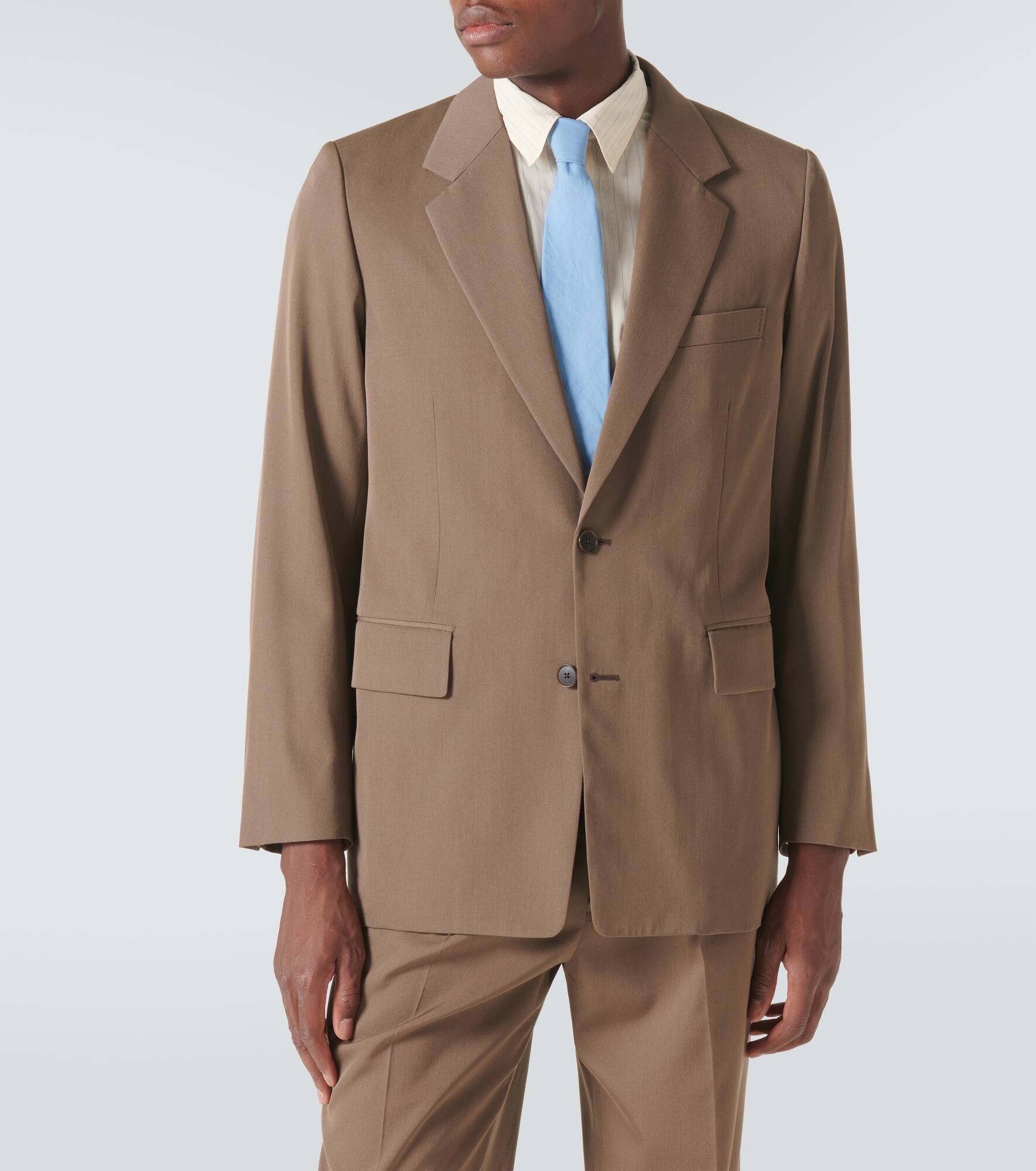 Wool gabardine blazer - 3