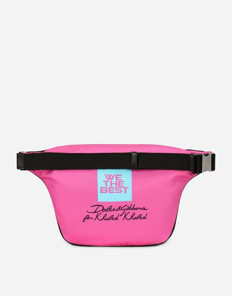 Flamingo-print nylon belt bag - 4