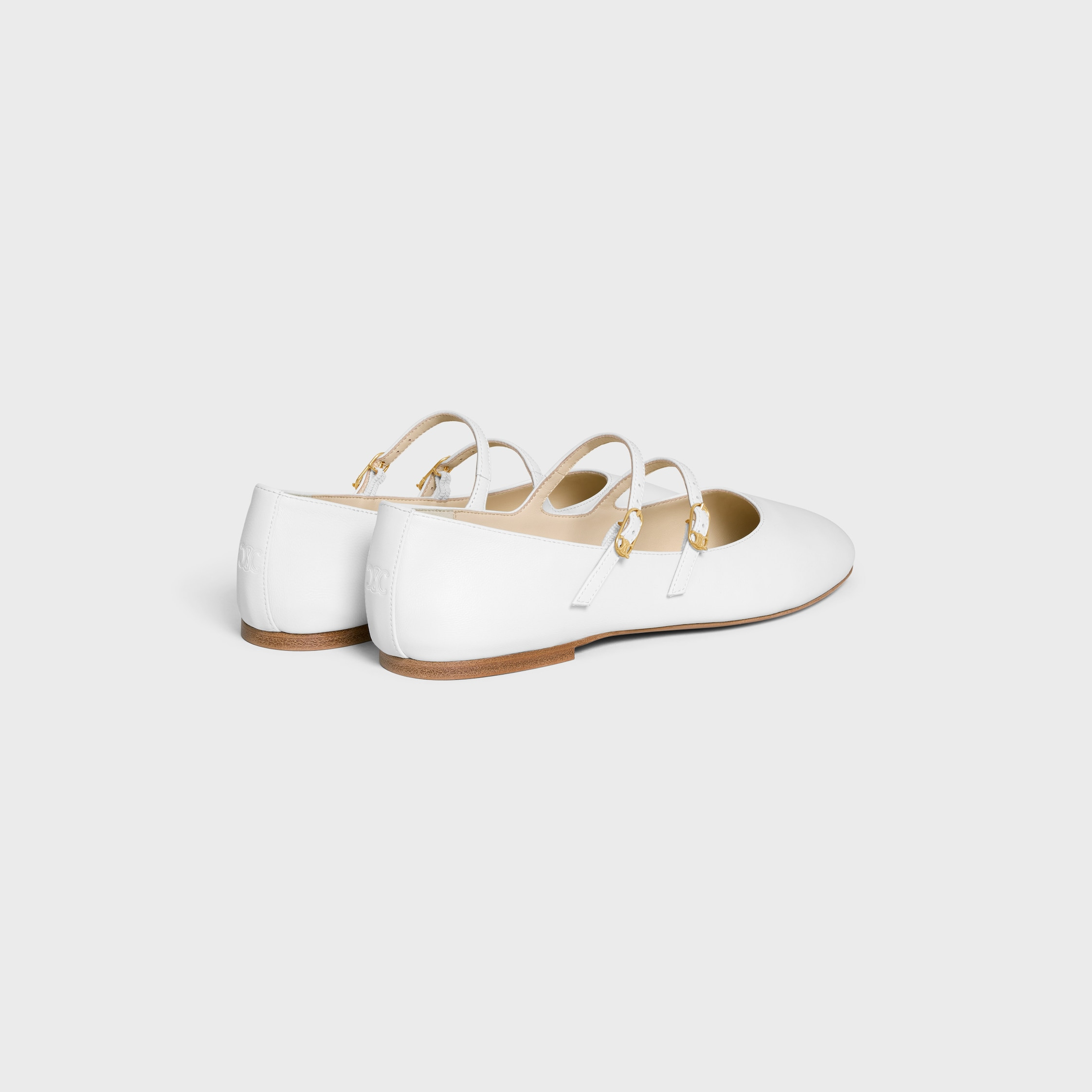 LES BALLERINES CELINE DOUBLE STRAP IN LAMBSKIN - 3