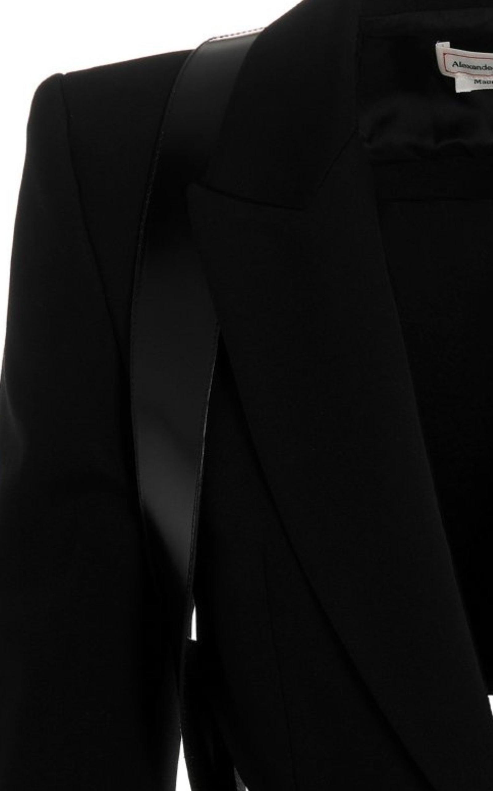 Single-Breasted Slashed Blazer - 8