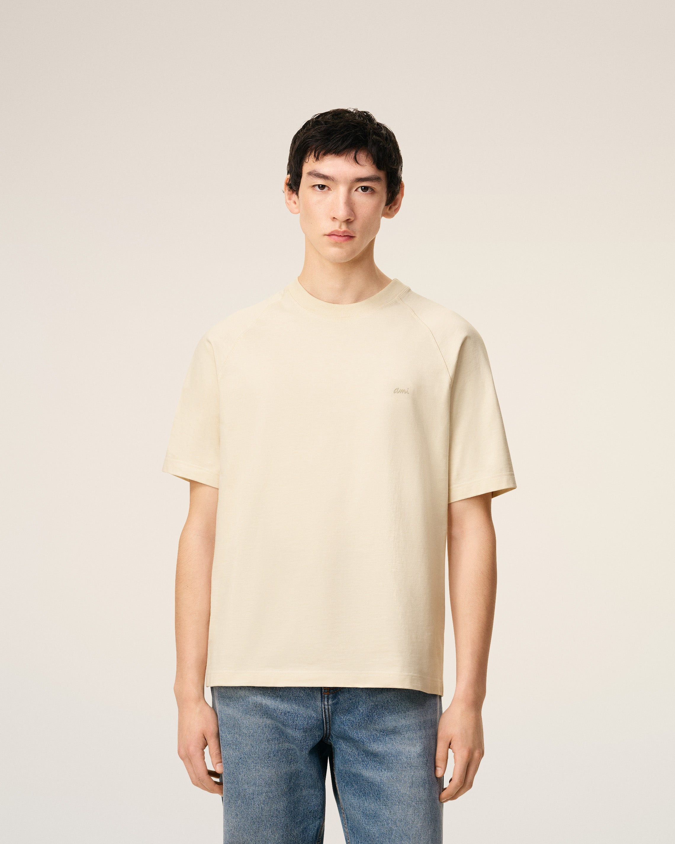 WHITE COTTON SHORT SLEEVES T-SHIRT - 3