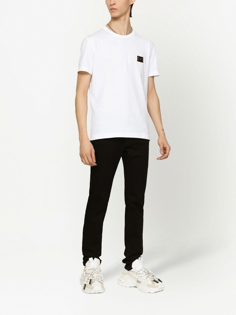 logo-plaque short-sleeve T-shirt - 4