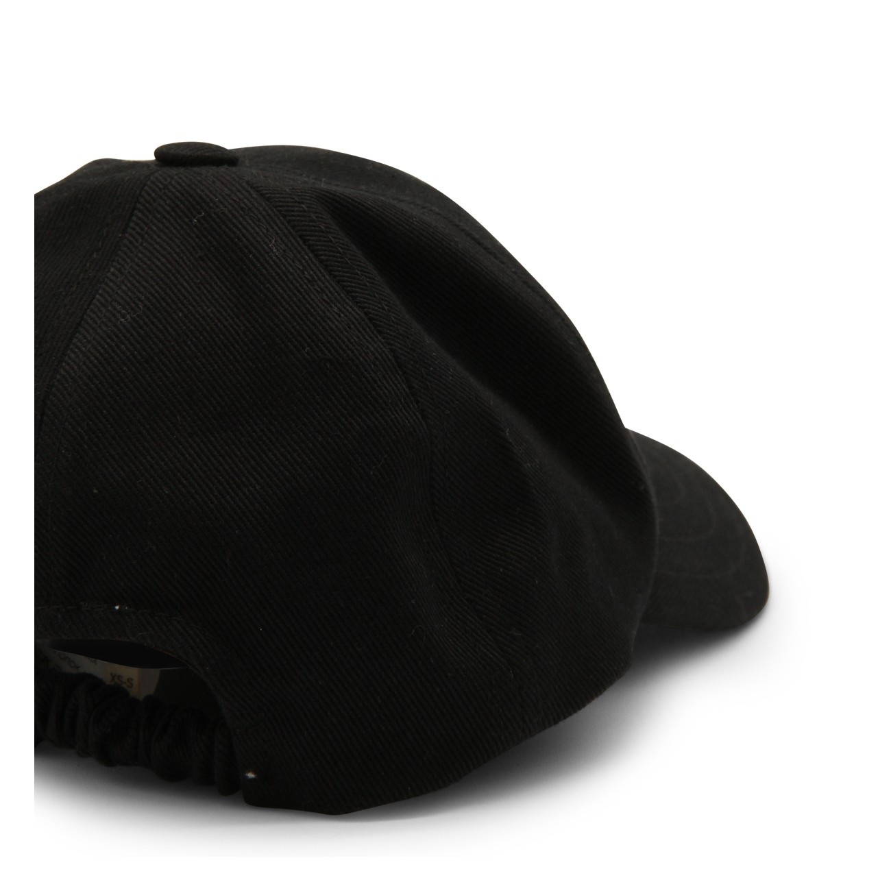 black and white cotton baseball cap - 2