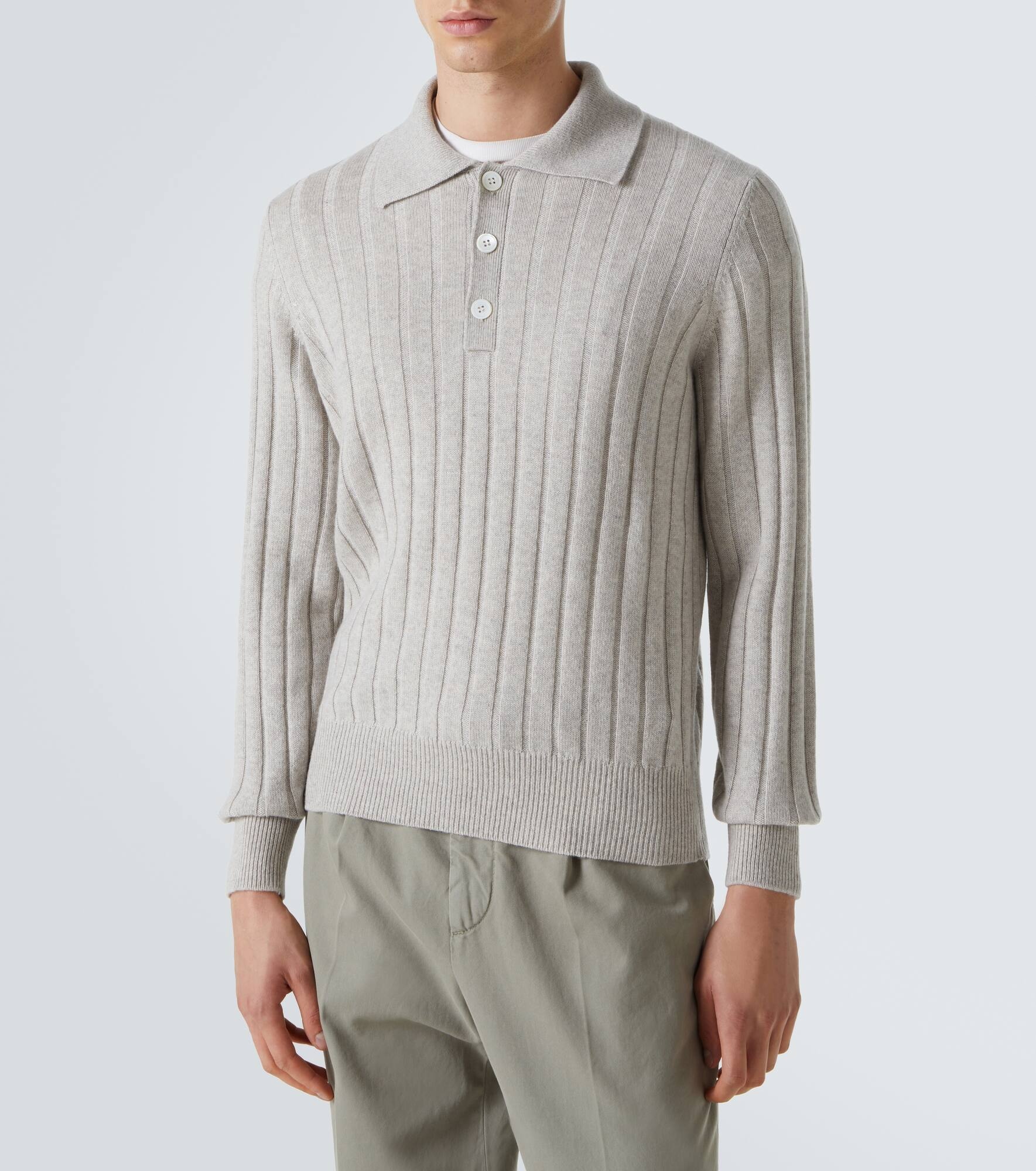 Cashmere polo sweater - 3