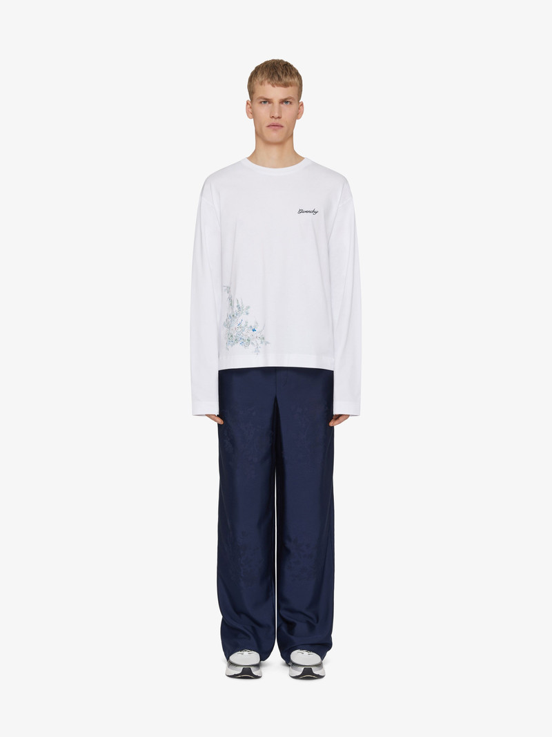 Givenchy BOXY FIT T-SHIRT IN COTTON GIVENCHY FLOWERS outlook