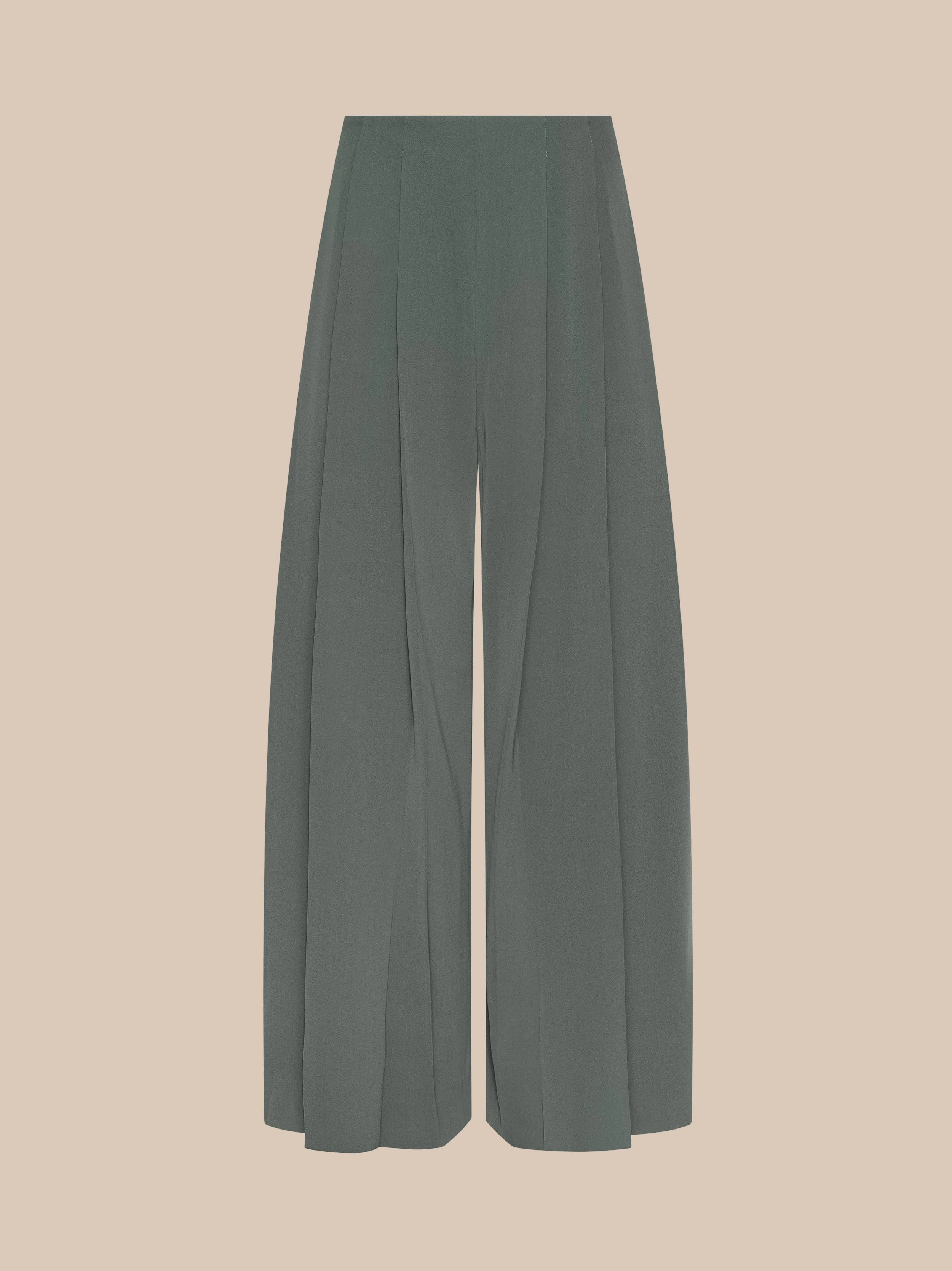 Novalynn Cropped Pleated Pant - 1