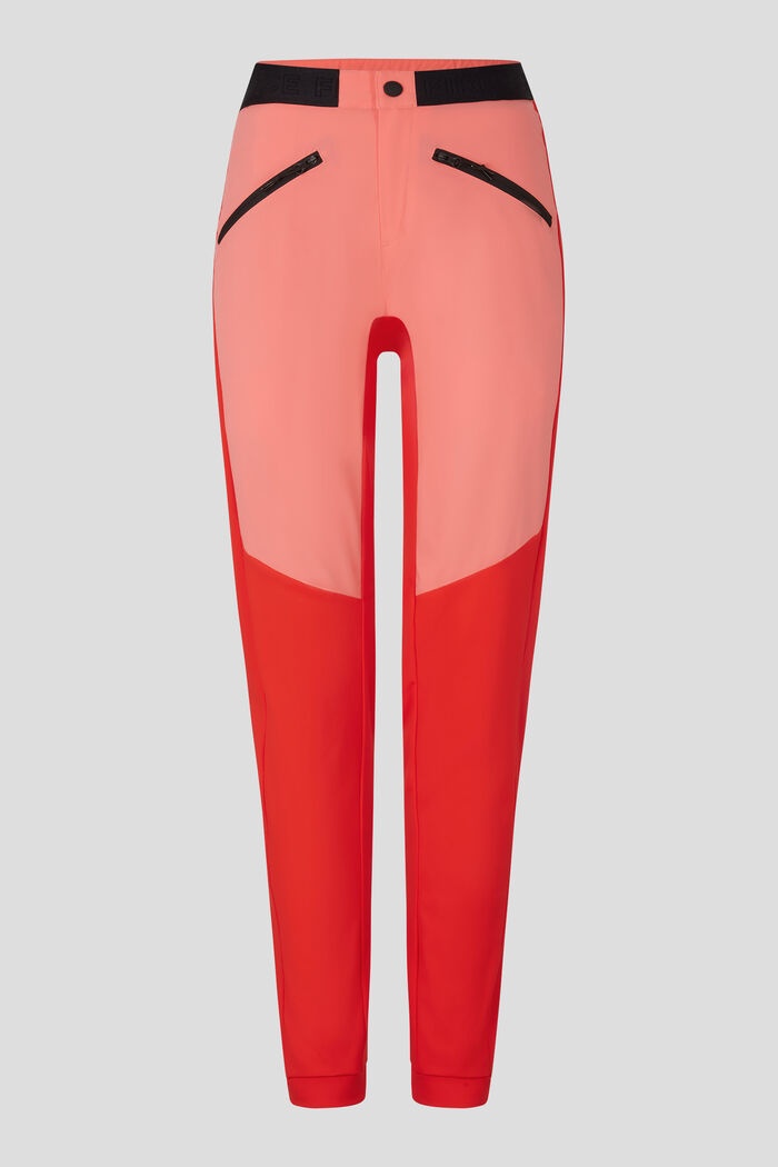 Tonja Functional pants in Apricot/Red - 1