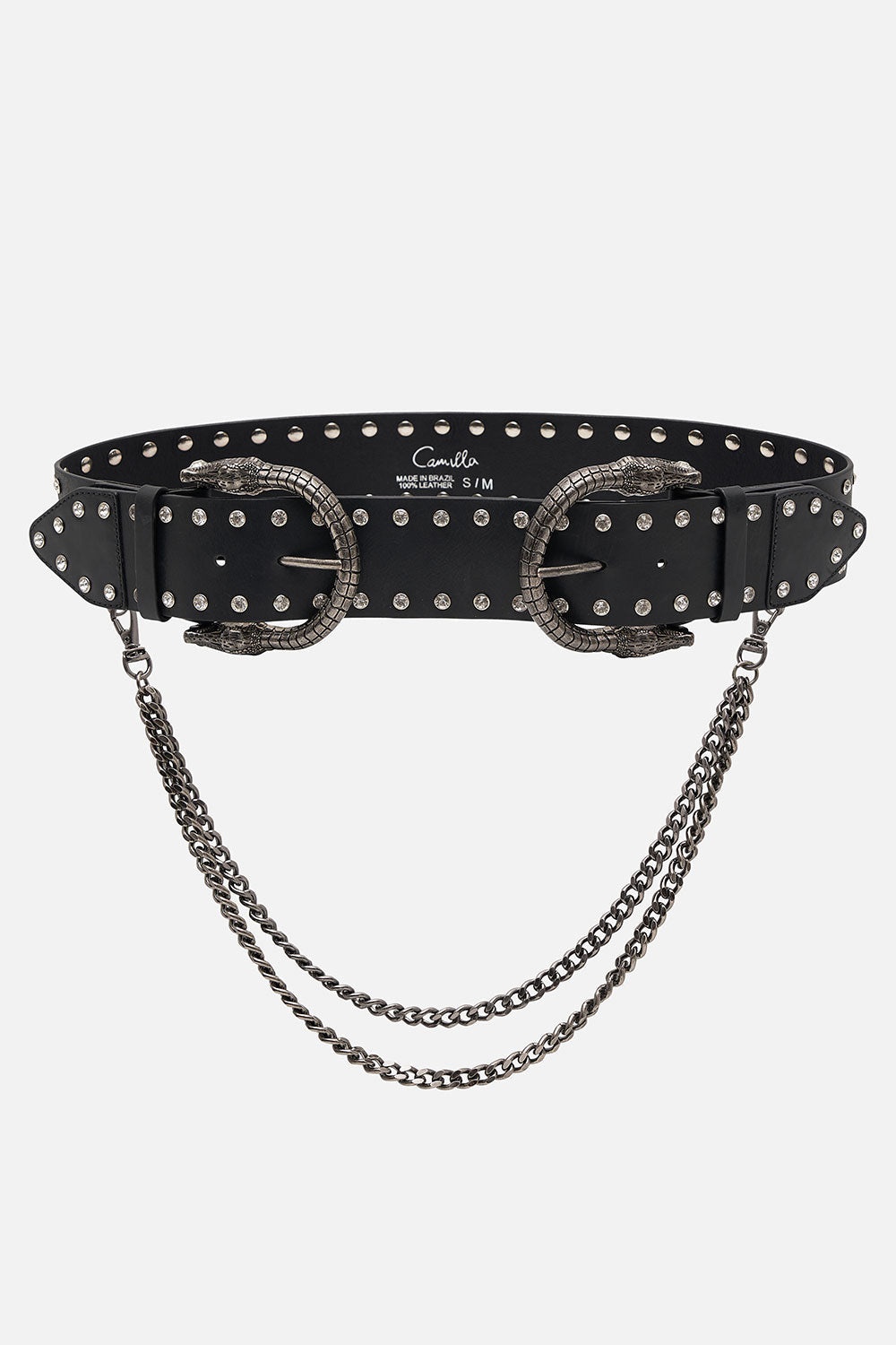 DOUBLE CROC LEATHER BELT - 2