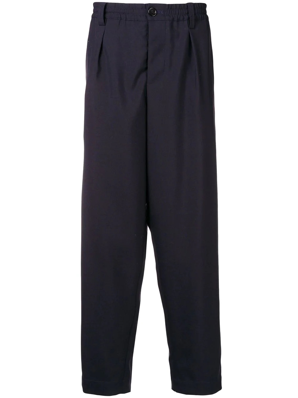 loose fit darted trousers - 1