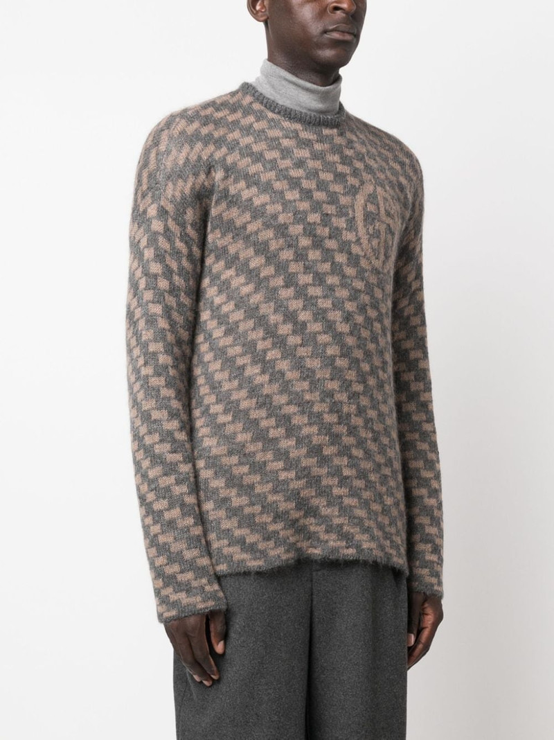 geometric-pattern intarsia-knit jumper 3