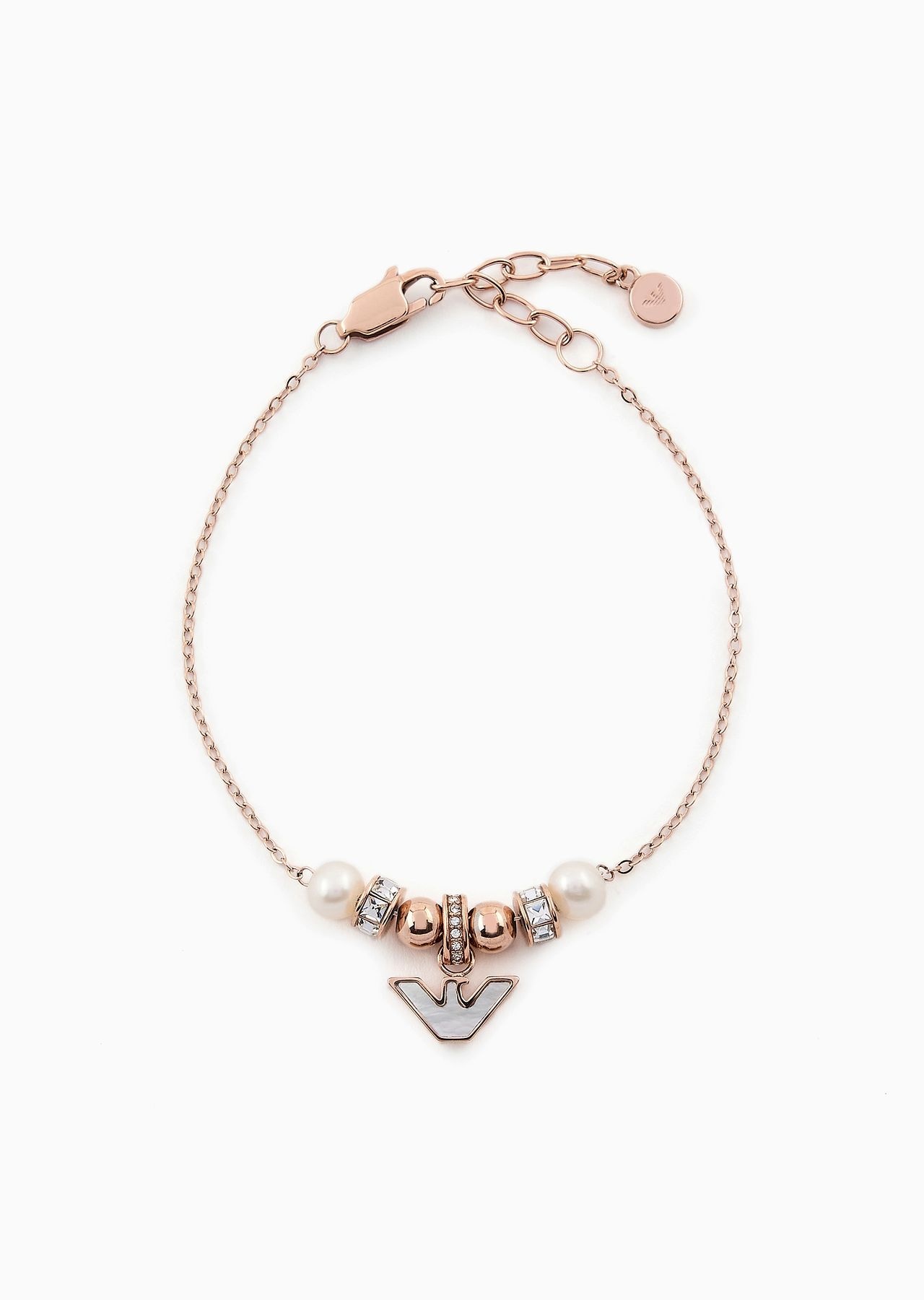 White Mother of Pearl Components Bracelet - 1