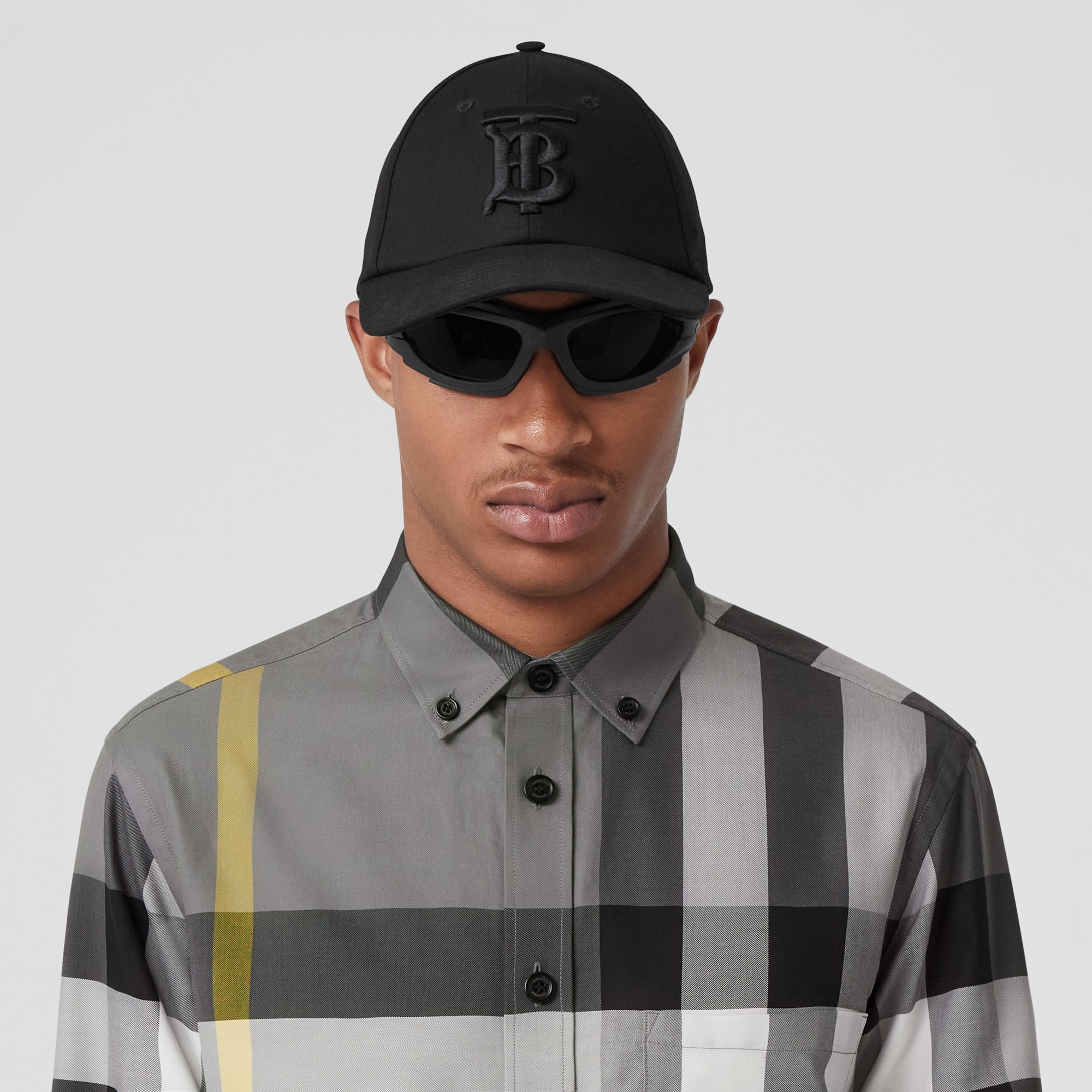 Check Stretch Cotton Poplin Shirt - 3